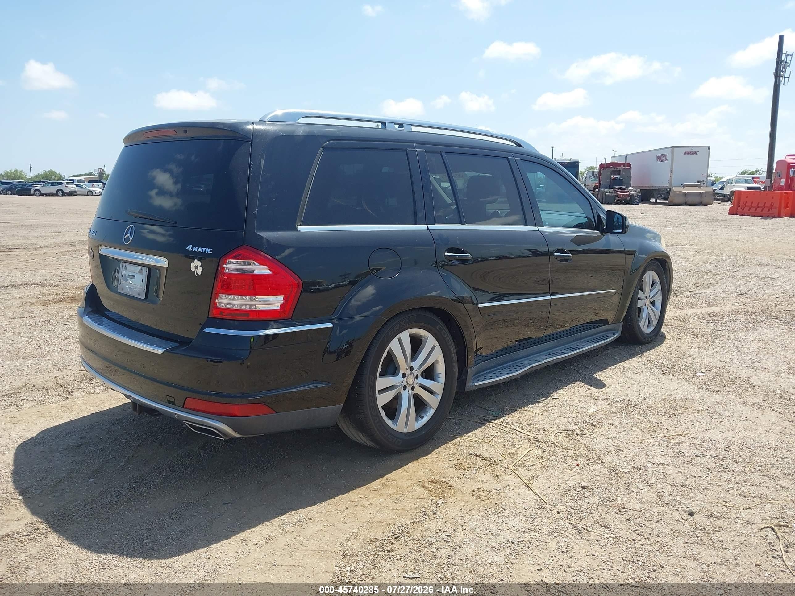 2011 Mercedes-benz Gl 450 4matic Black vin: 4JGBF7BE5BA659841