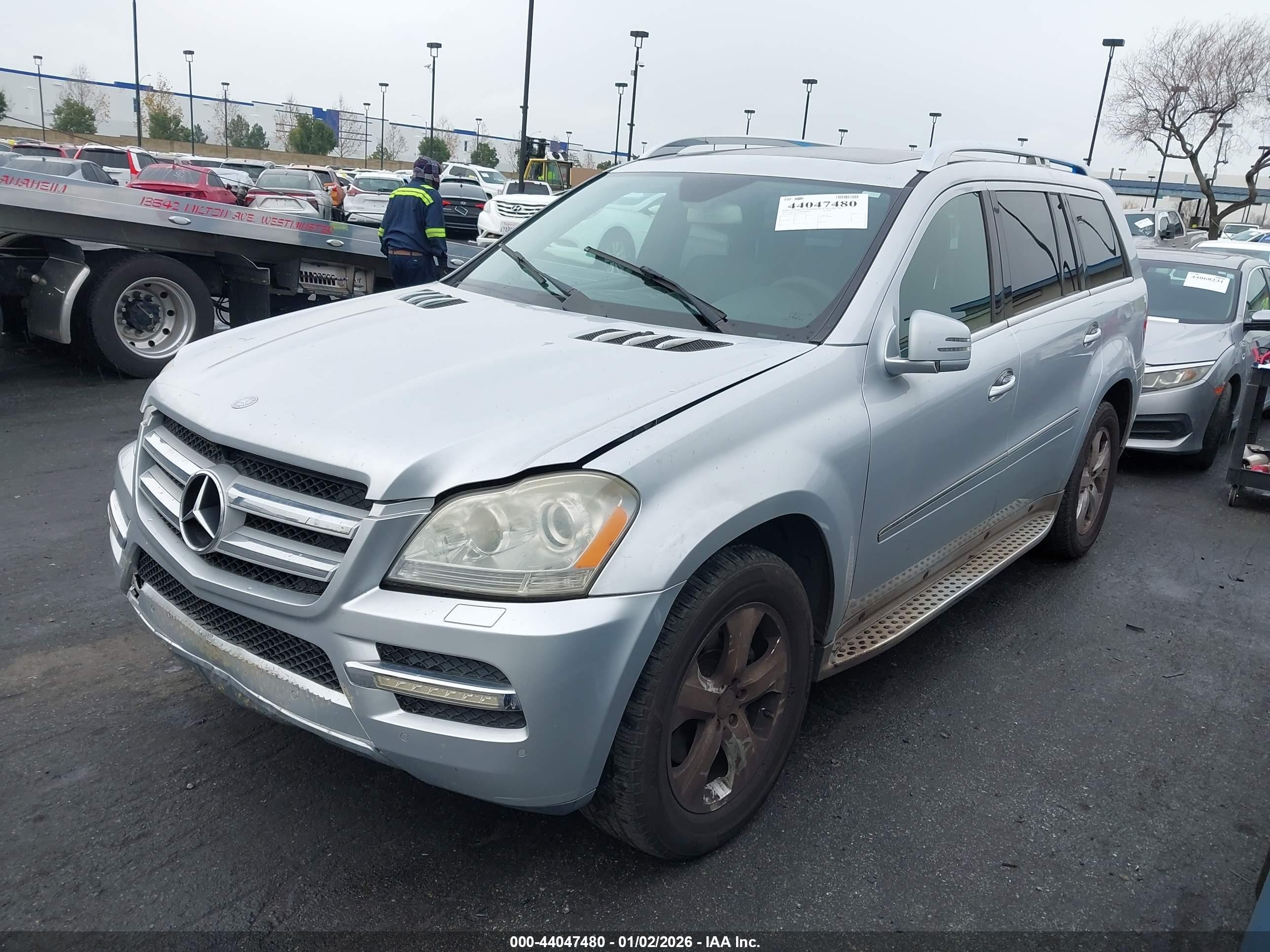 2012 Mercedes-benz Gl 450 4matic Silver vin: 4JGBF7BE5CA784159