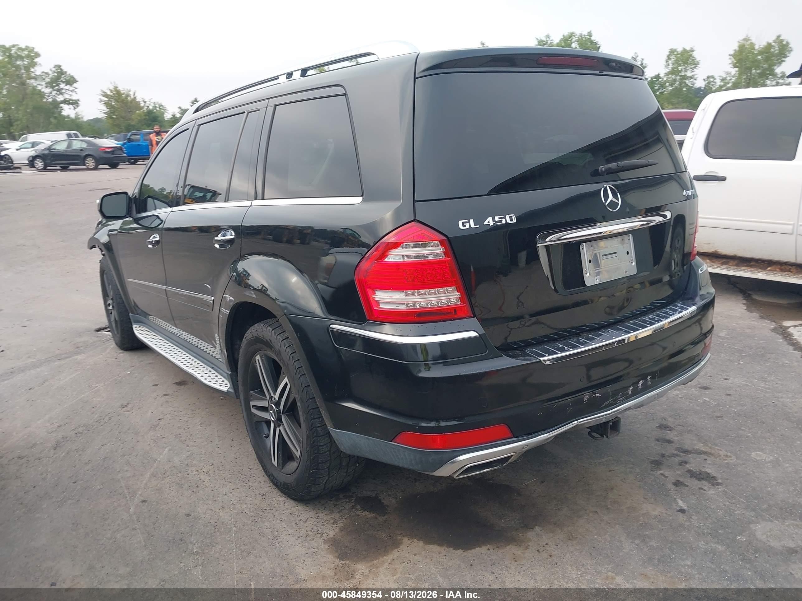 2010 Mercedes-benz Gl 450 4matic Black vin: 4JGBF7BE6AA535673