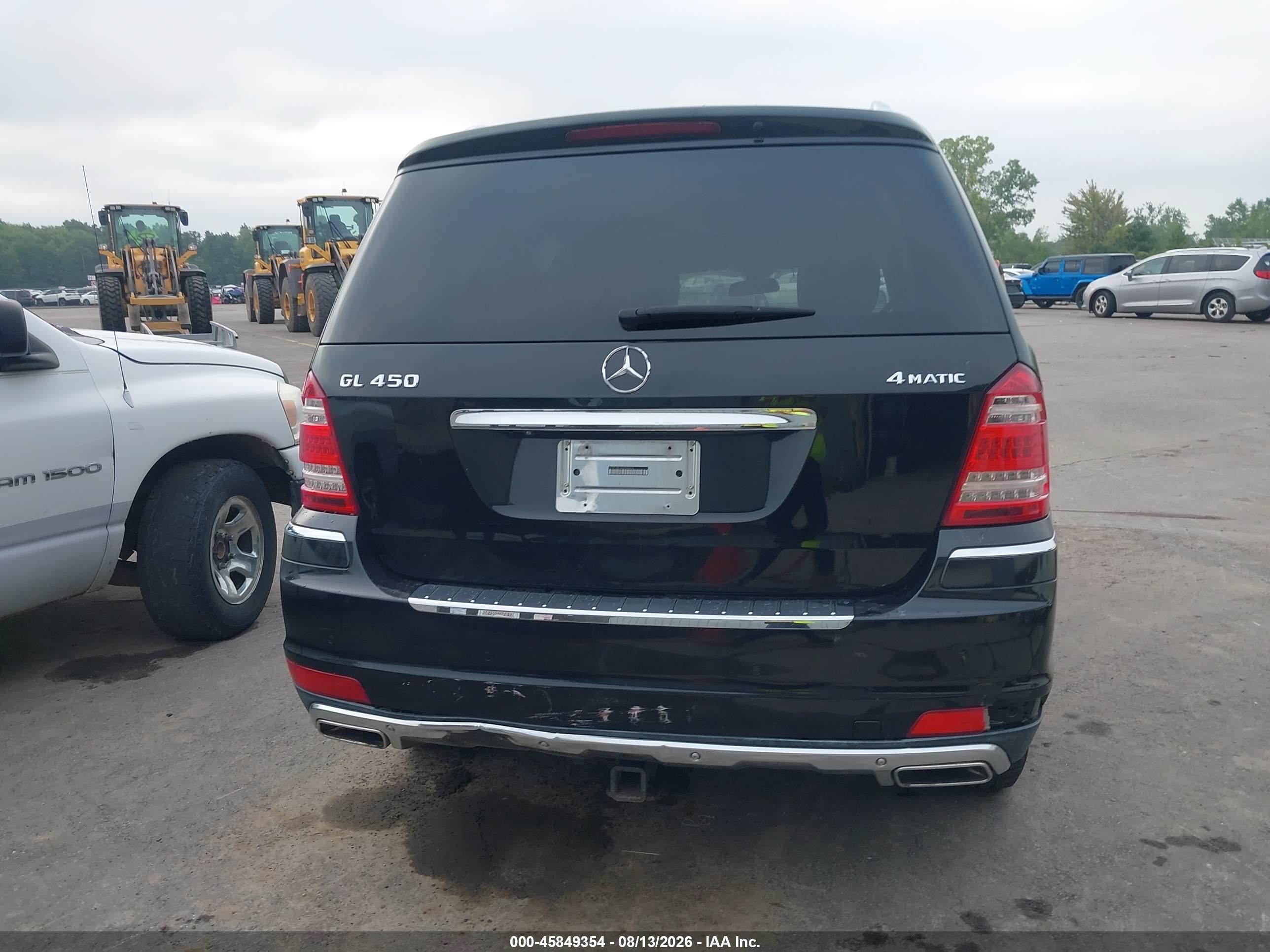2010 Mercedes-benz Gl 450 4matic Black vin: 4JGBF7BE6AA535673