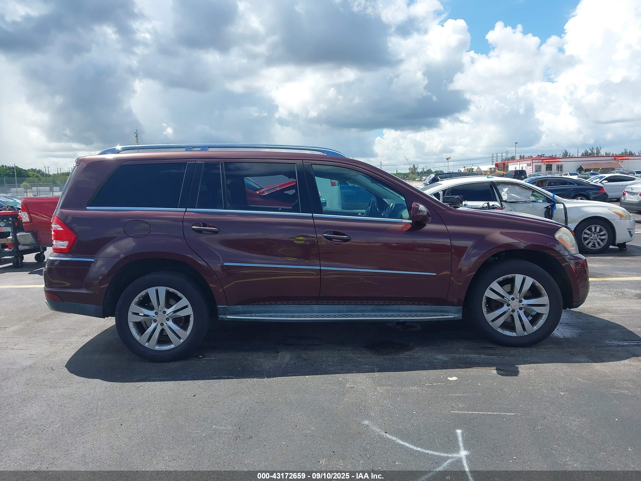 2010 Mercedes-benz Gl 450 4matic Темно-бордовый vin: 4JGBF7BE6AA596702