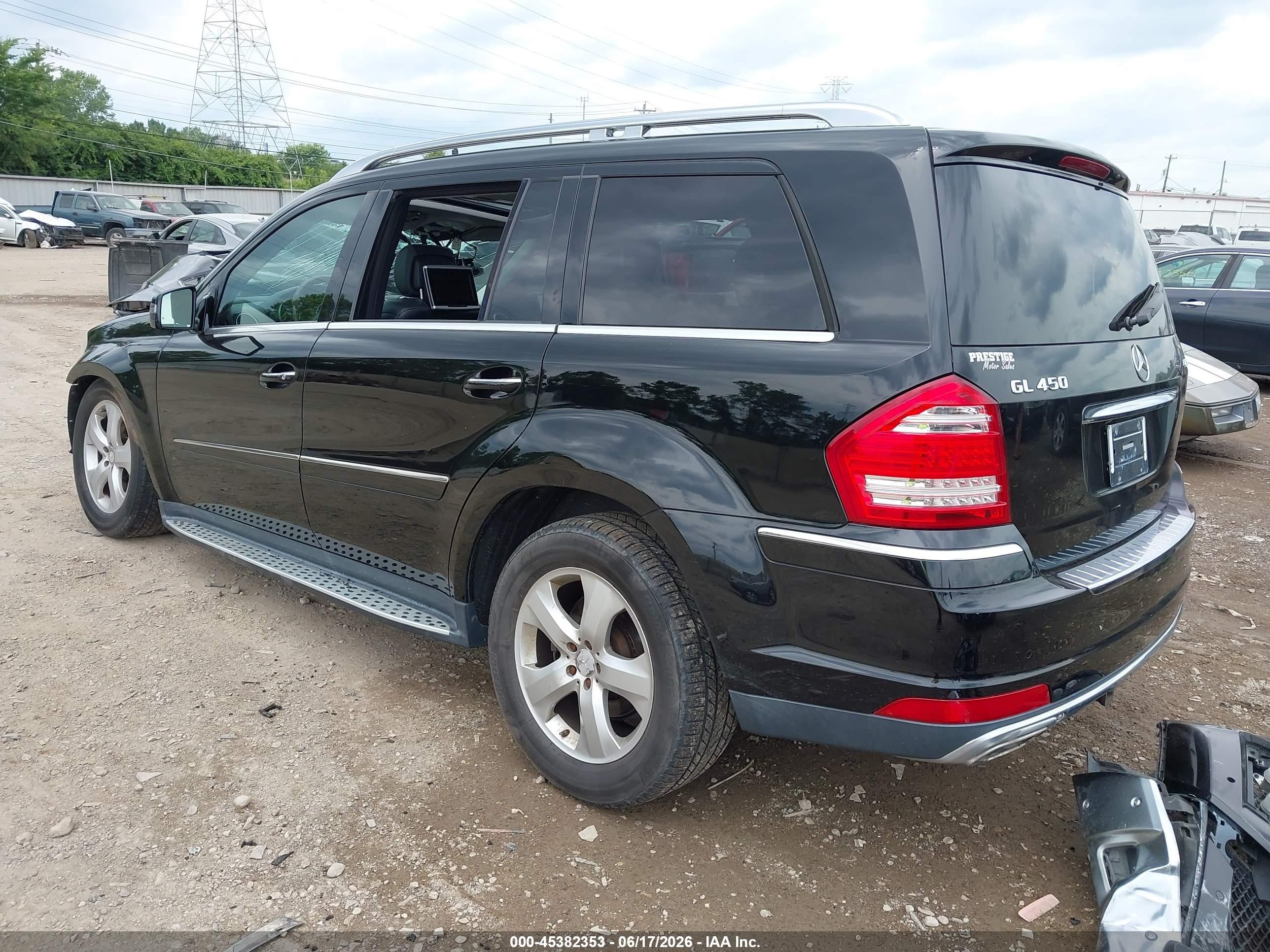 2011 Mercedes-benz Gl 450 4matic Черный vin: 4JGBF7BE6BA661730