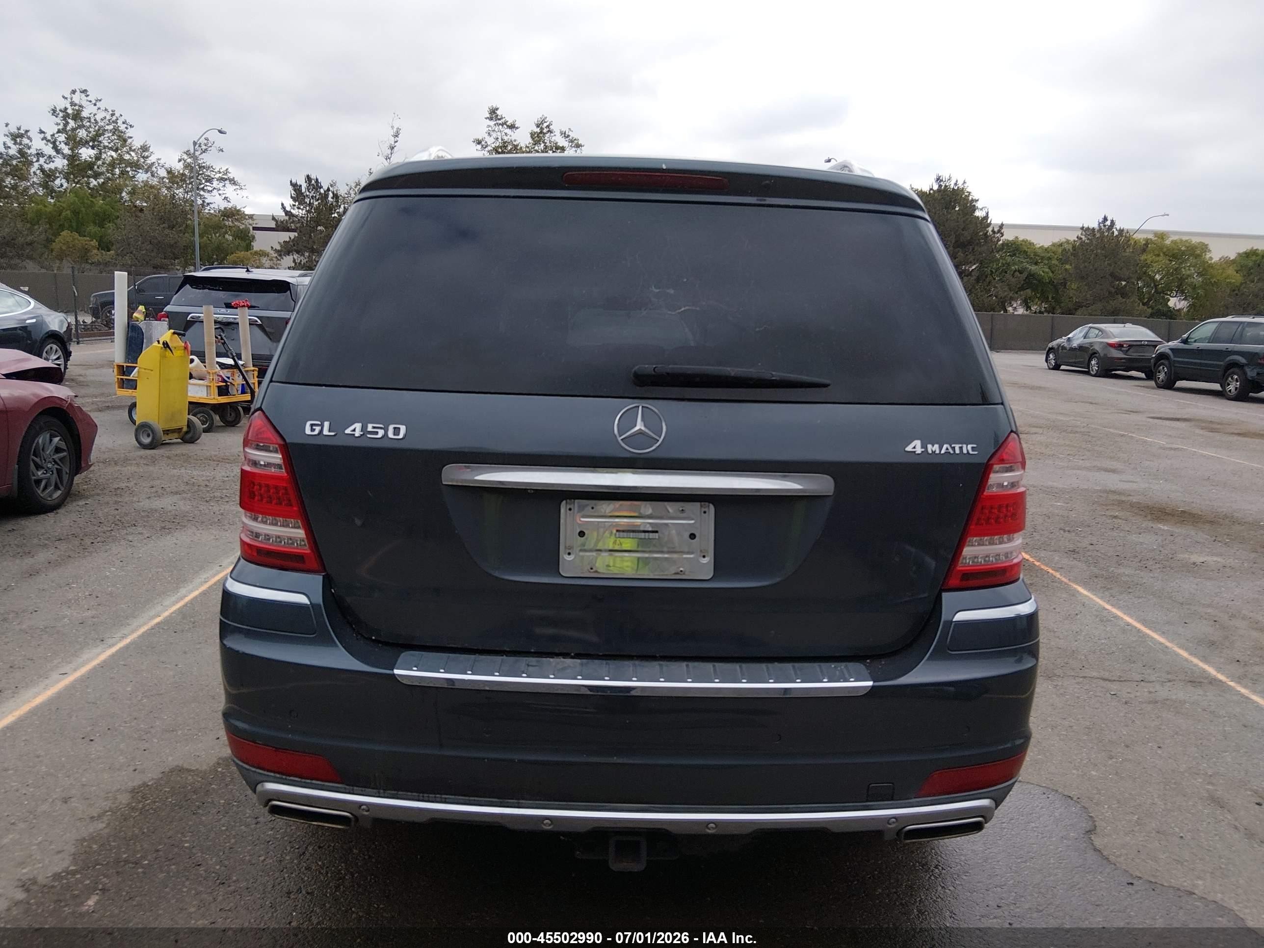 2011 Mercedes-benz Gl 450 4matic Gray vin: 4JGBF7BE6BA734322