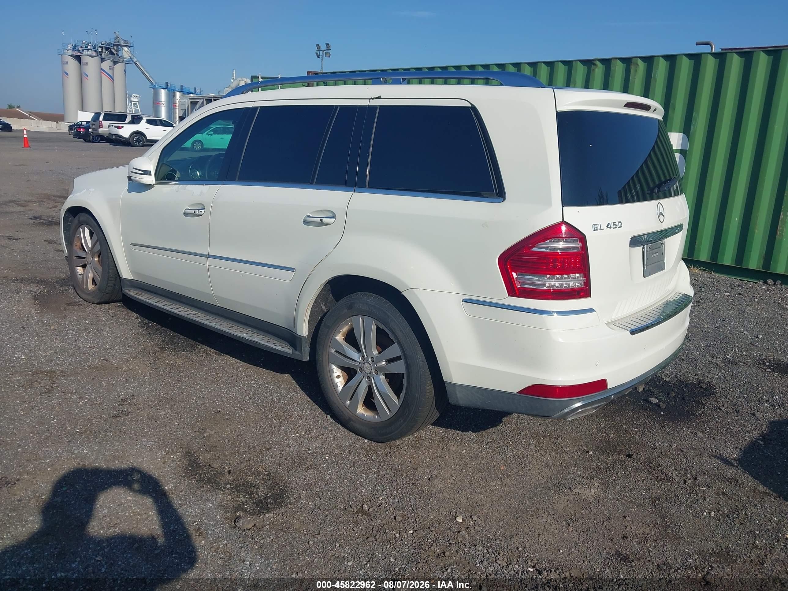 2011 Mercedes-benz Gl 450 4matic White vin: 4JGBF7BE7BA648517