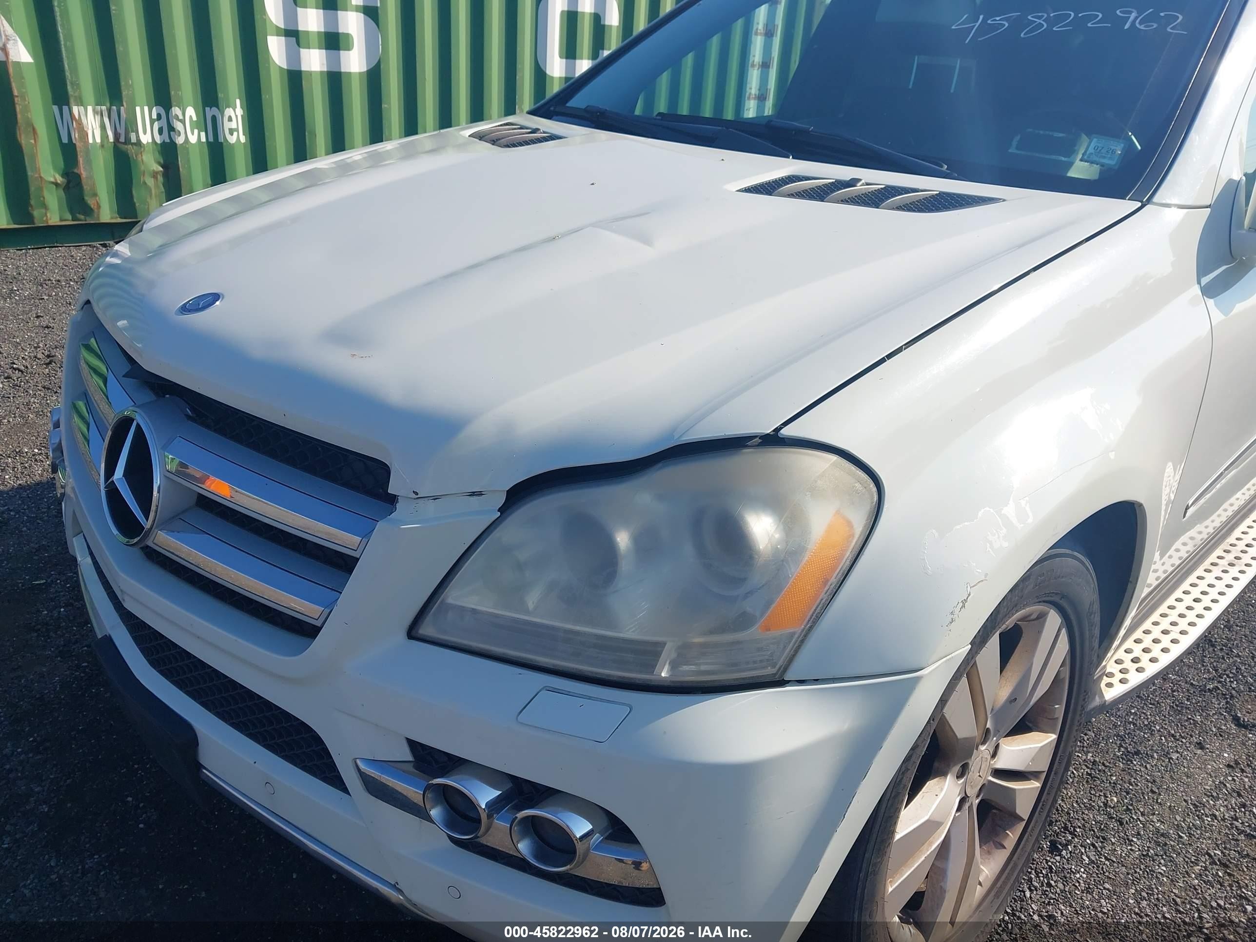 2011 Mercedes-benz Gl 450 4matic White vin: 4JGBF7BE7BA648517