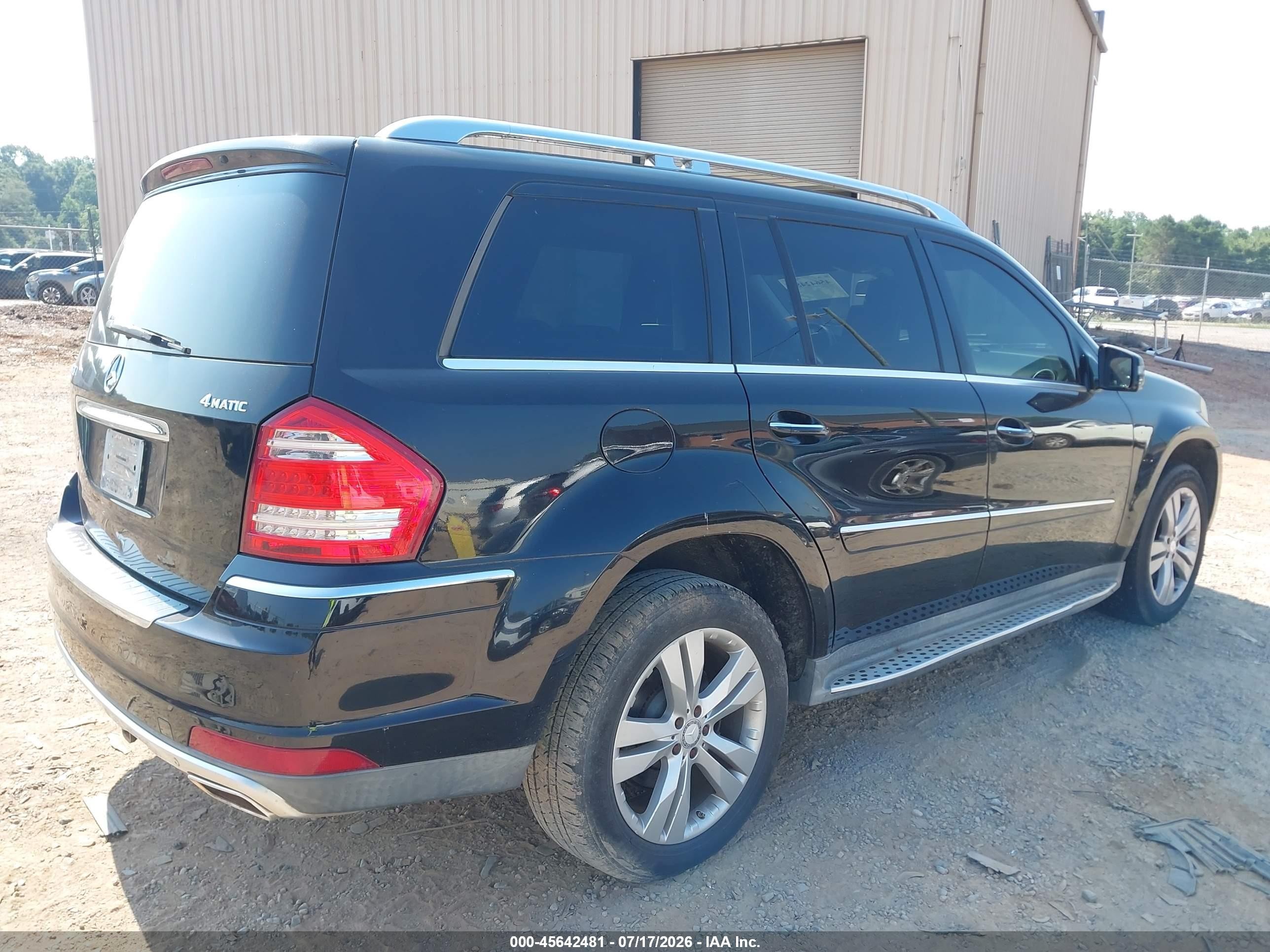 2011 Mercedes-benz Gl 450 4matic Black vin: 4JGBF7BE7BA683140