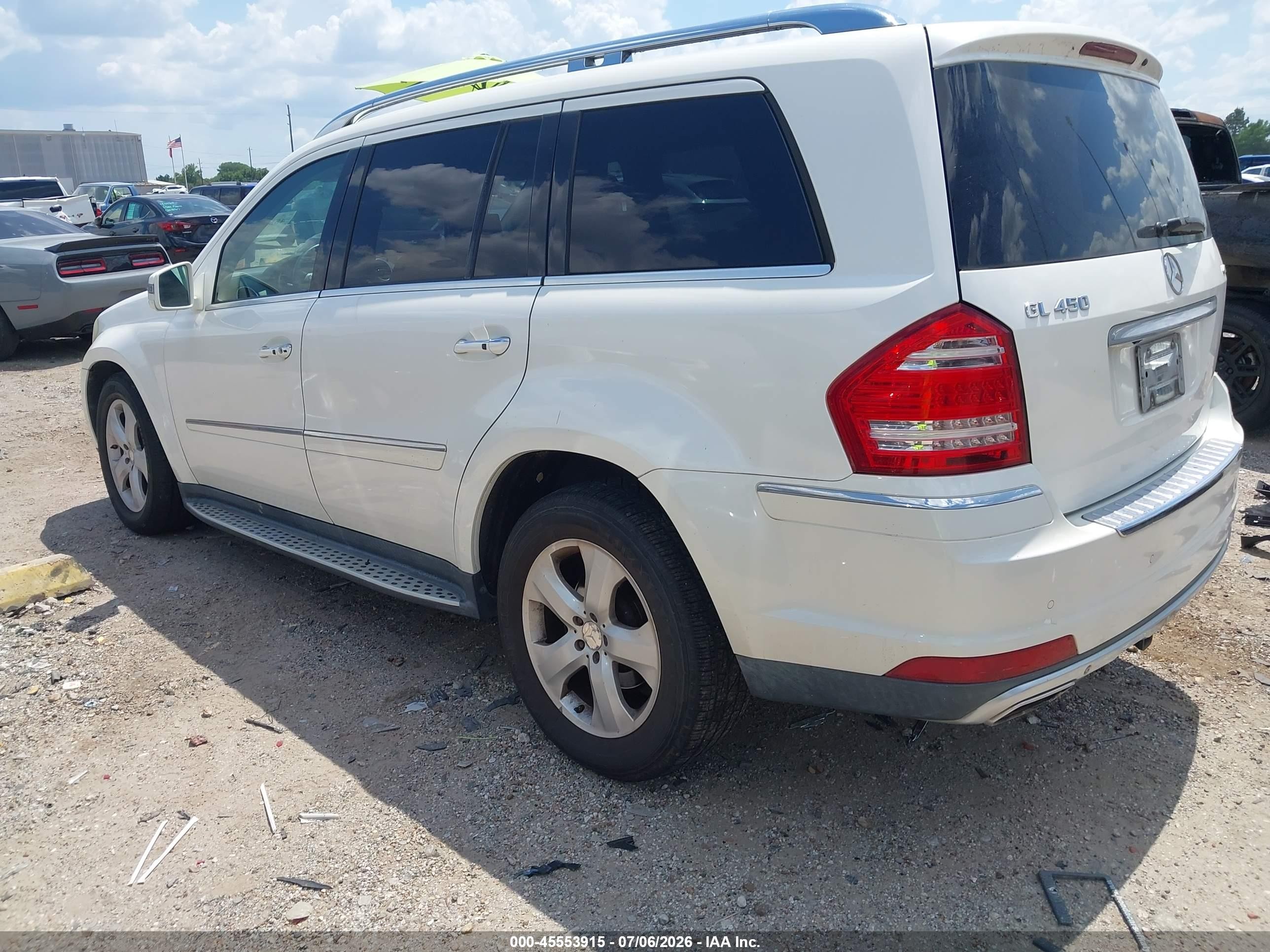 2011 Mercedes-benz Gl 450 4matic White vin: 4JGBF7BE8BA643956