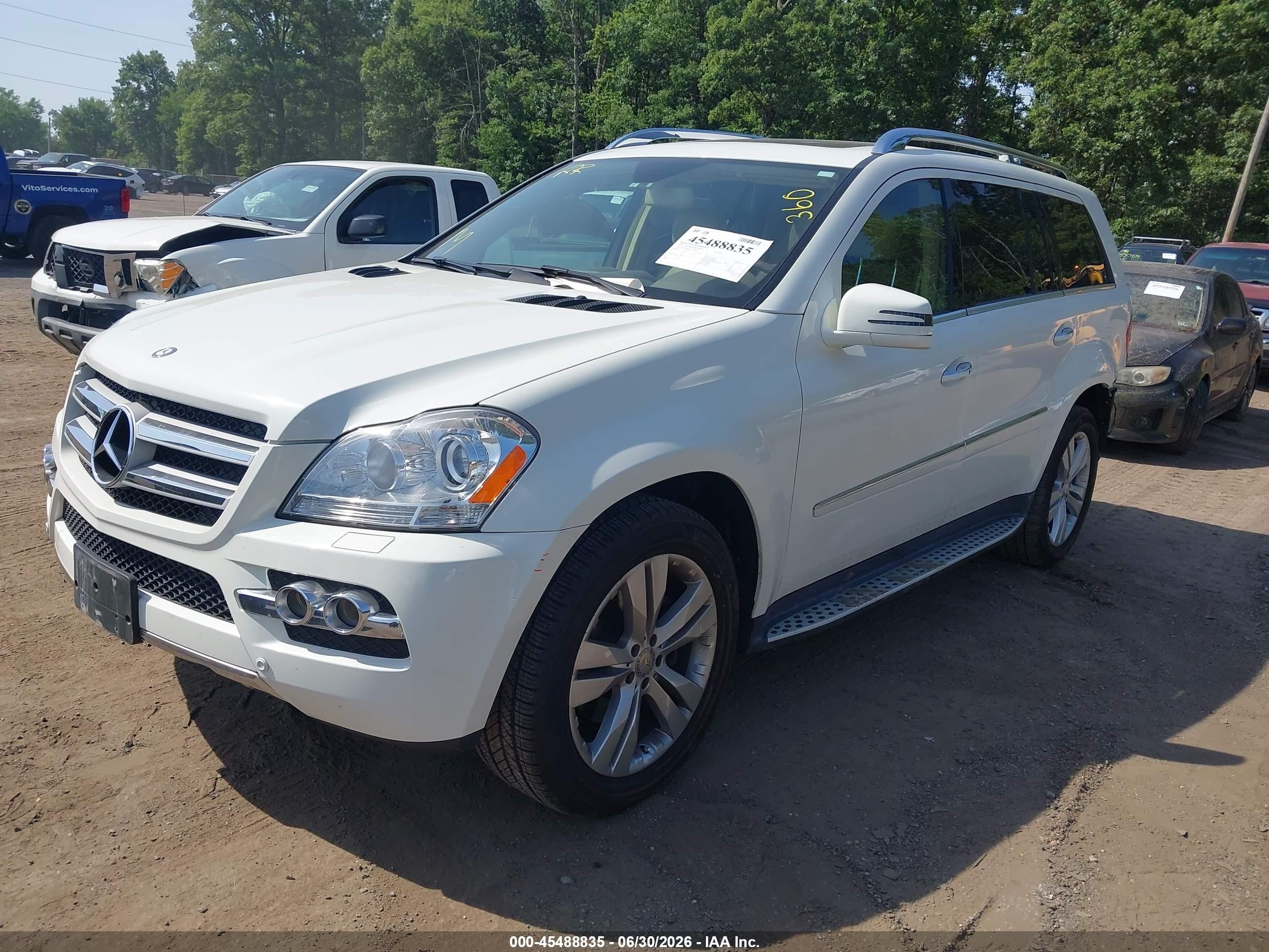 2011 Mercedes-benz Gl 450 4matic White vin: 4JGBF7BE8BA706618