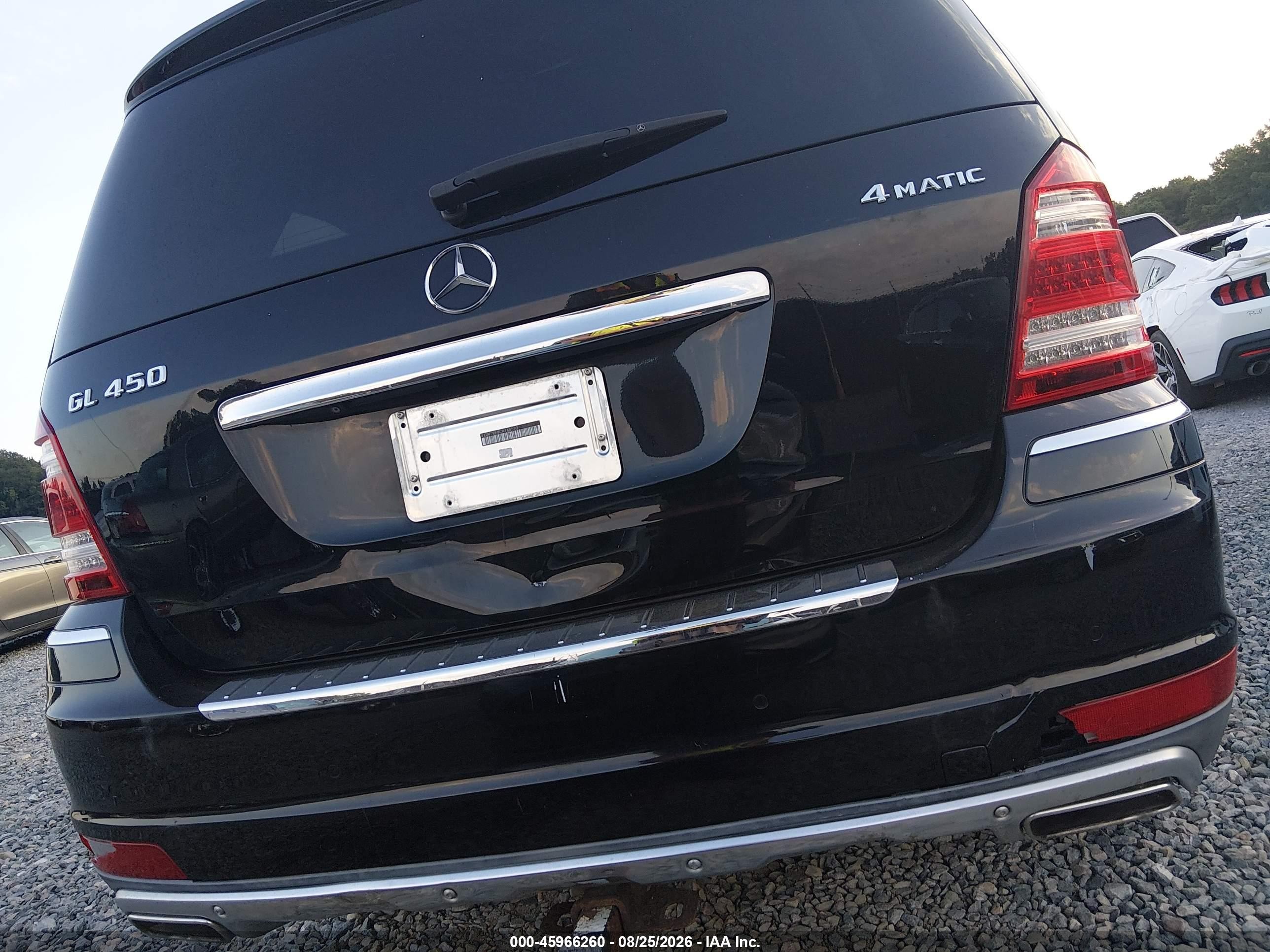 2012 Mercedes-benz Gl 450 4matic Black vin: 4JGBF7BE8CA766593