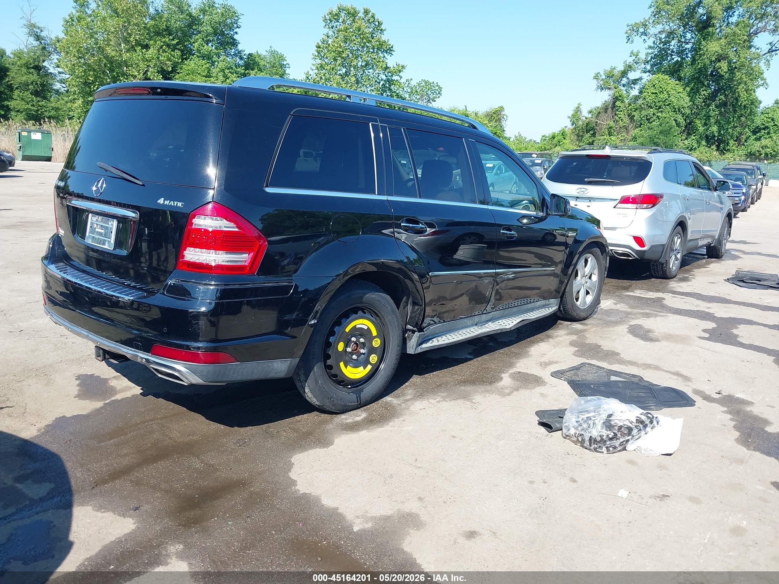 2011 Mercedes-benz Gl 450 4matic Black vin: 4JGBF7BEXBA645093