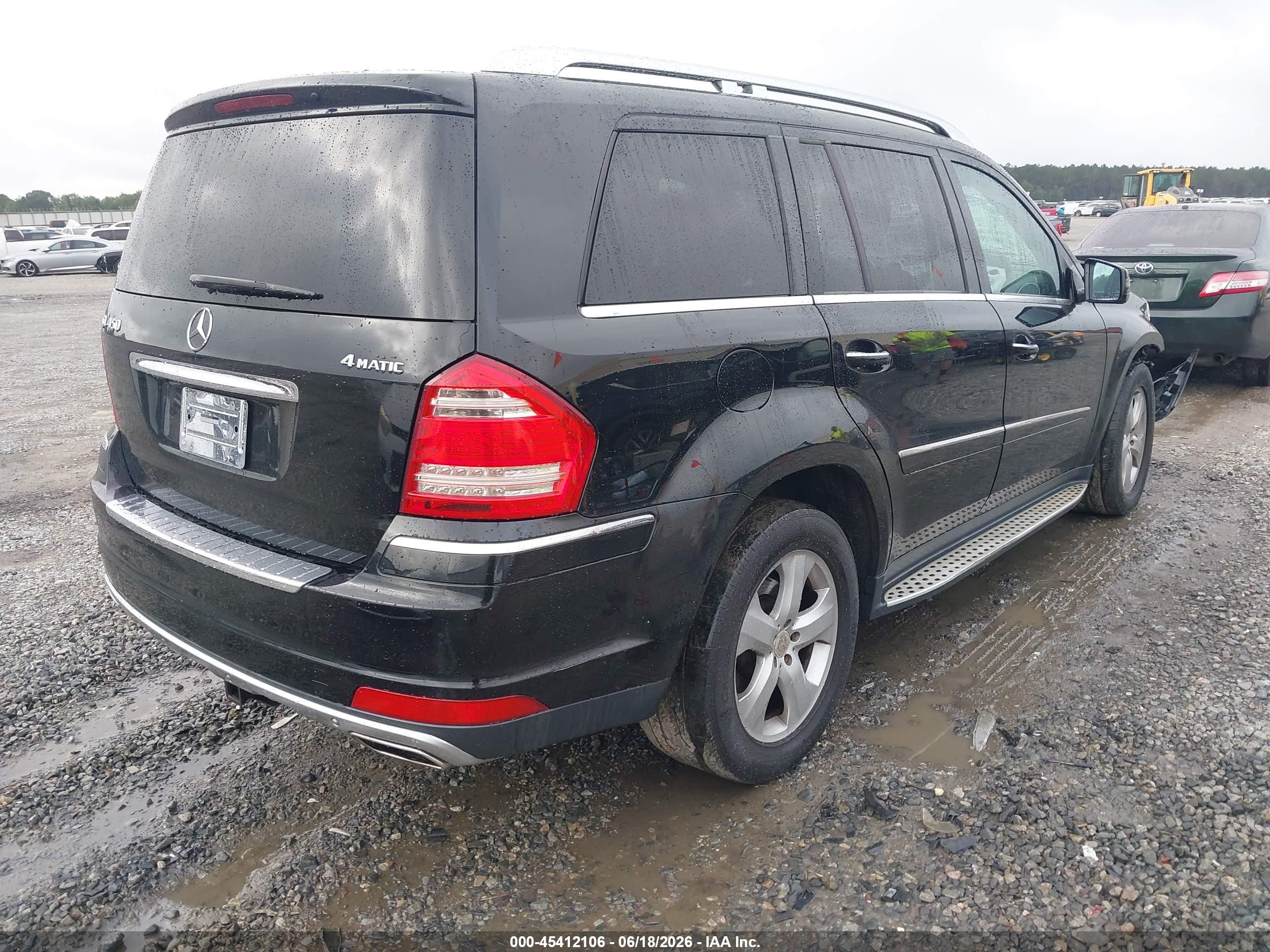 2011 Mercedes-benz Gl 450 4matic Black vin: 4JGBF7BEXBA753553