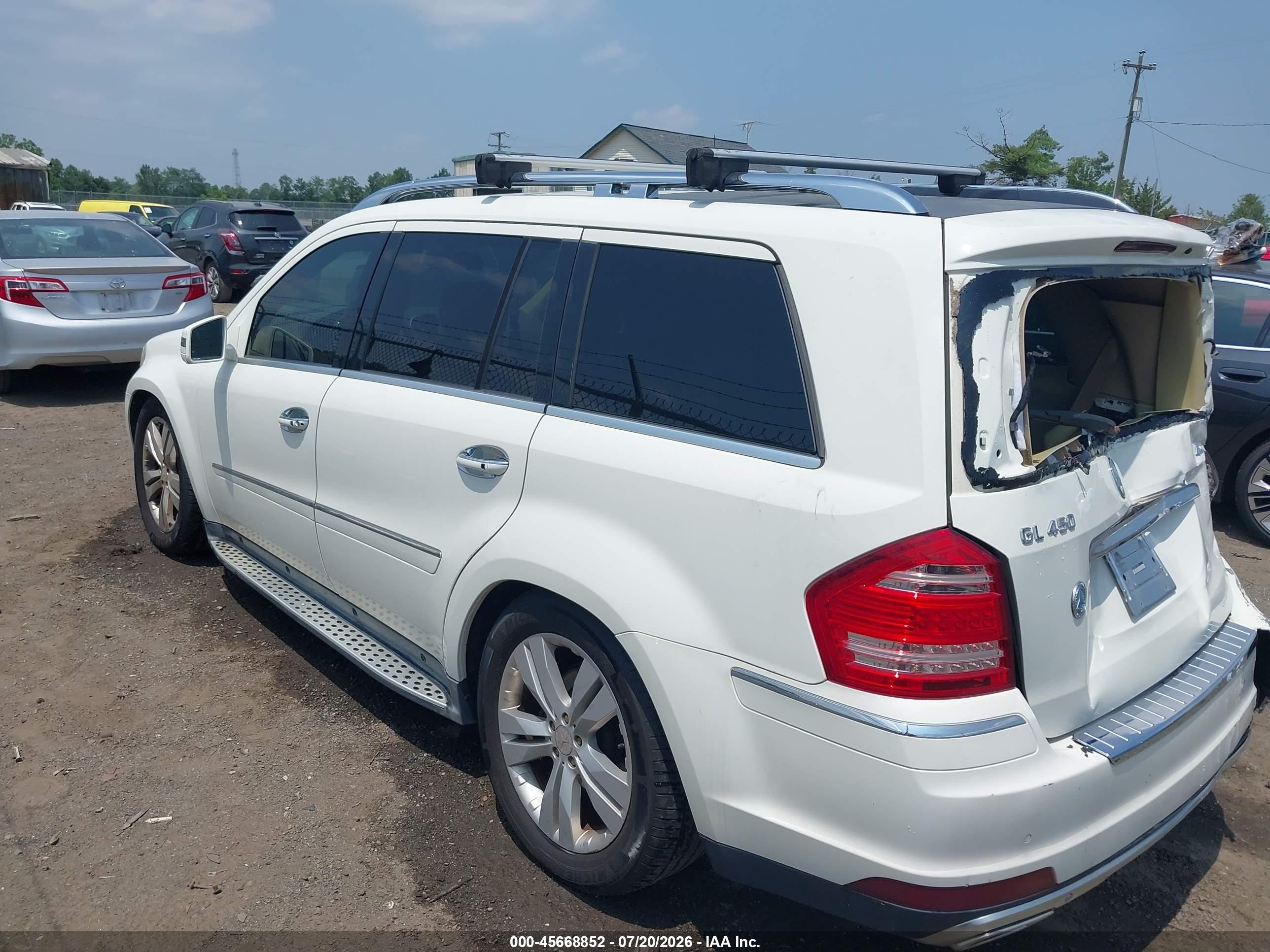 2012 Mercedes-benz Gl 450 4matic White vin: 4JGBF7BEXCA763758