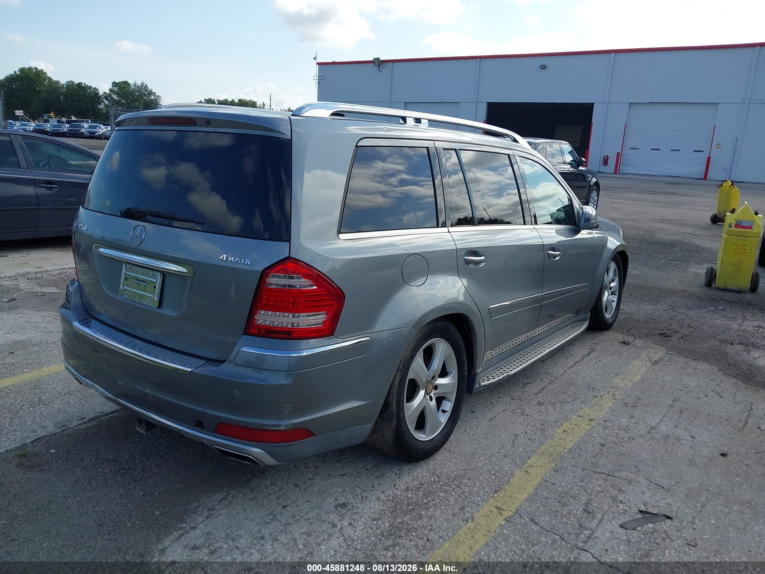 2012 Mercedes-benz Gl 450 4matic Silver vin: 4JGBF7BEXCA774288
