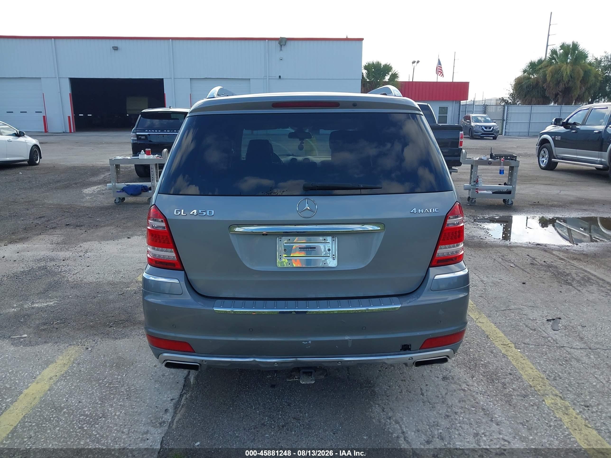 2012 Mercedes-benz Gl 450 4matic Silver vin: 4JGBF7BEXCA774288
