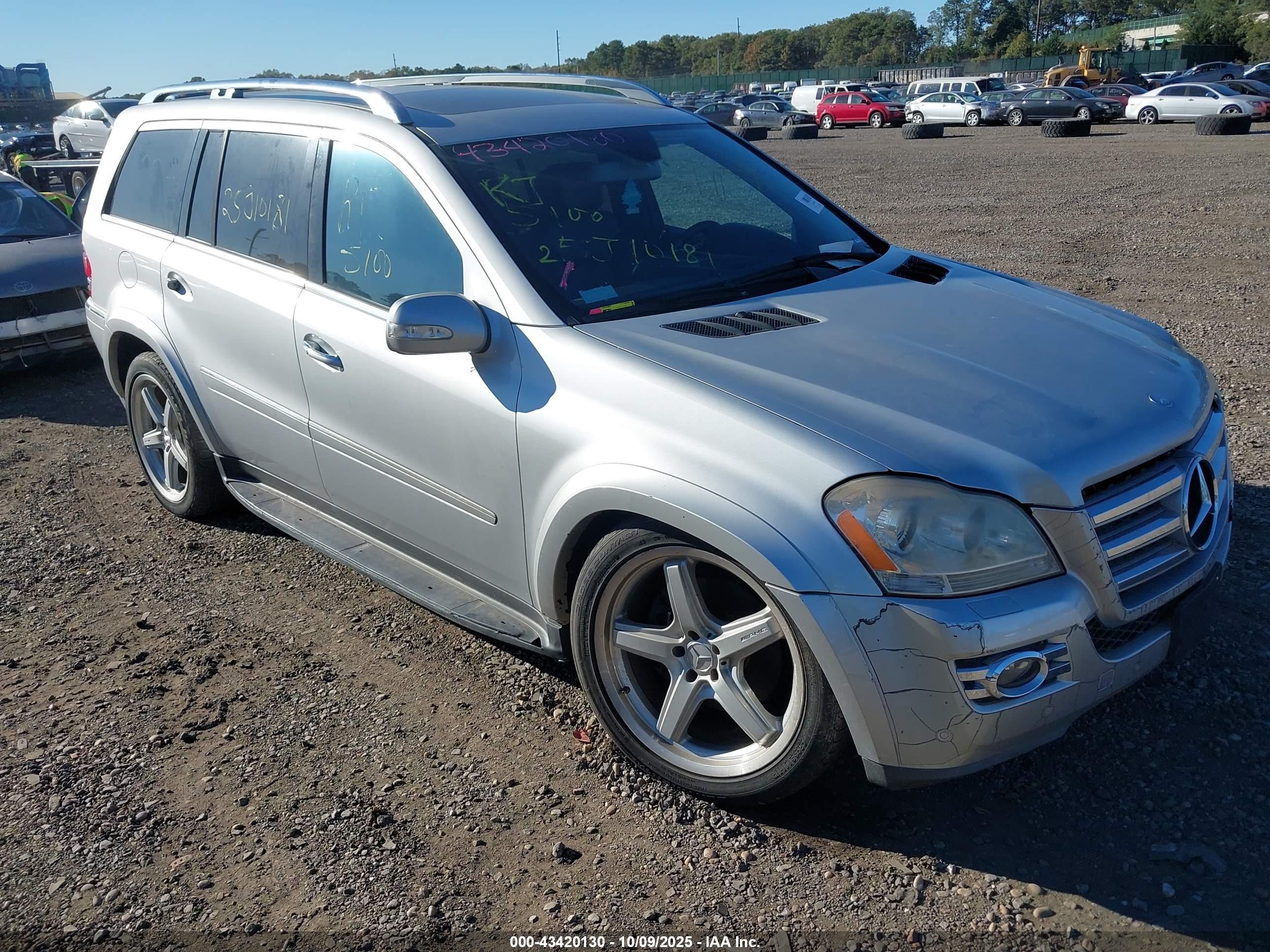 2008 Mercedes-benz Gl 550 4matic Silver vin: 4JGBF86E88A351622