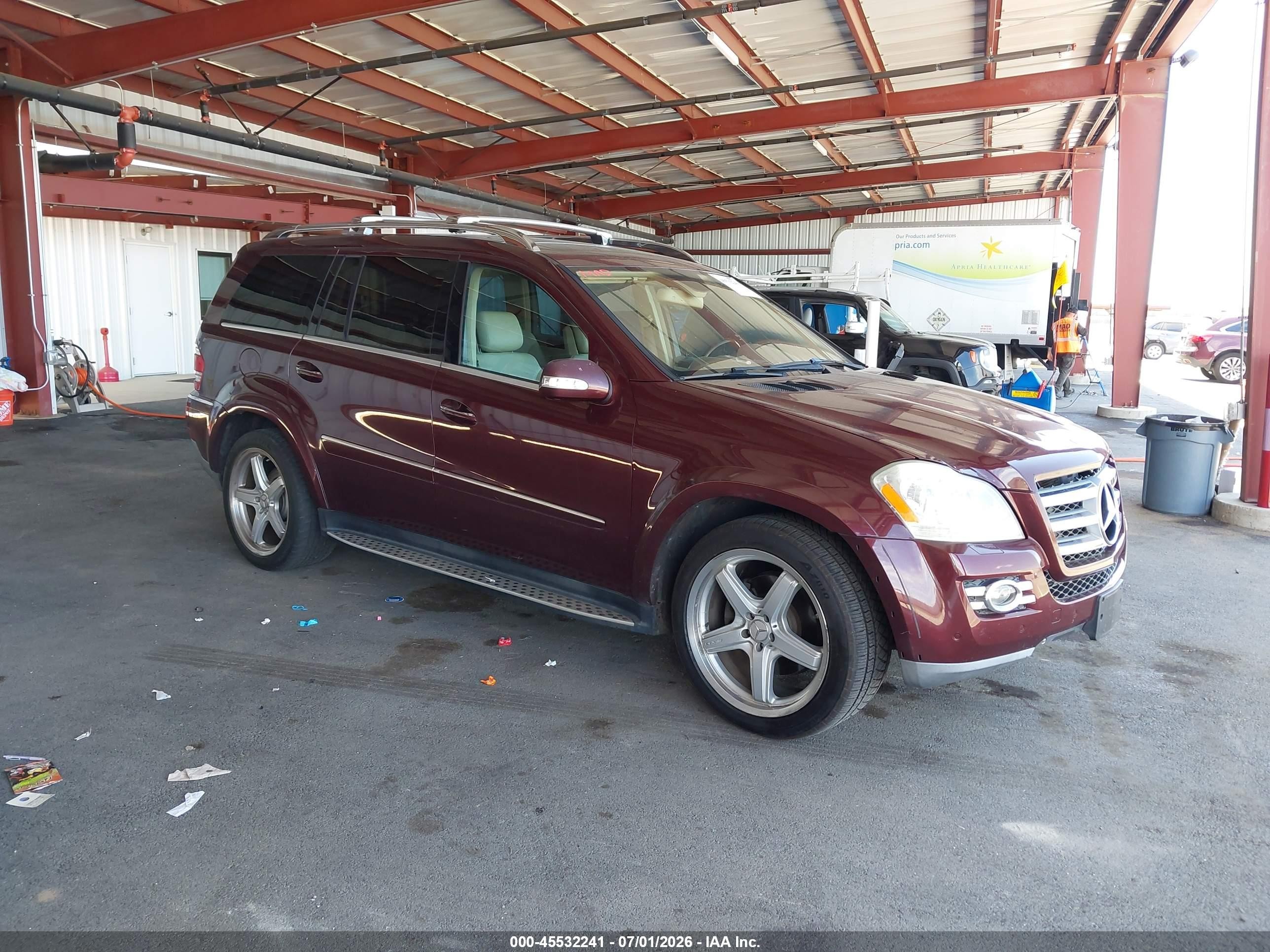 2008 Mercedes-benz Gl 550 4matic Burgundy vin: 4JGBF86EX8A326236