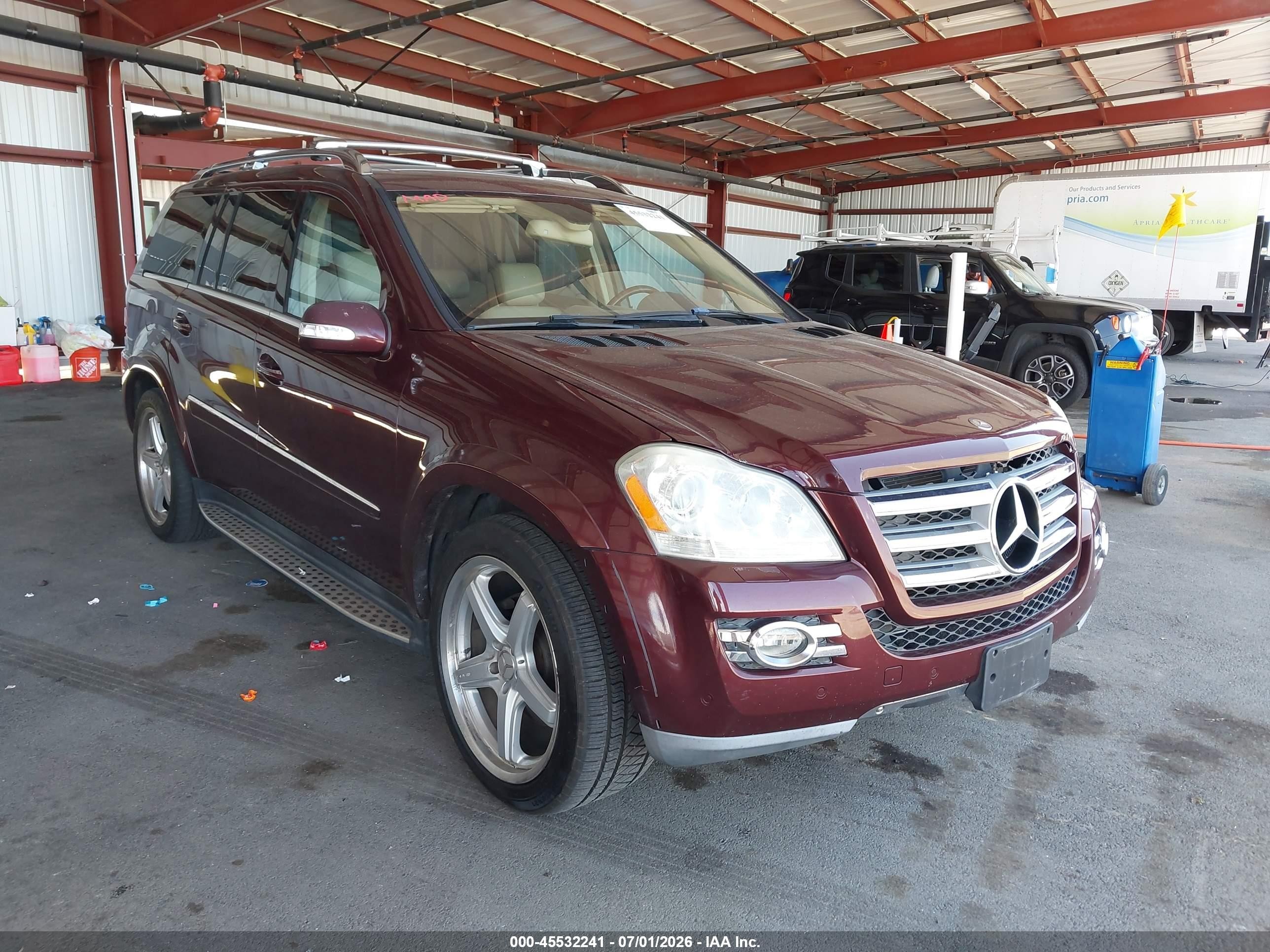 2008 Mercedes-benz Gl 550 4matic Burgundy vin: 4JGBF86EX8A326236