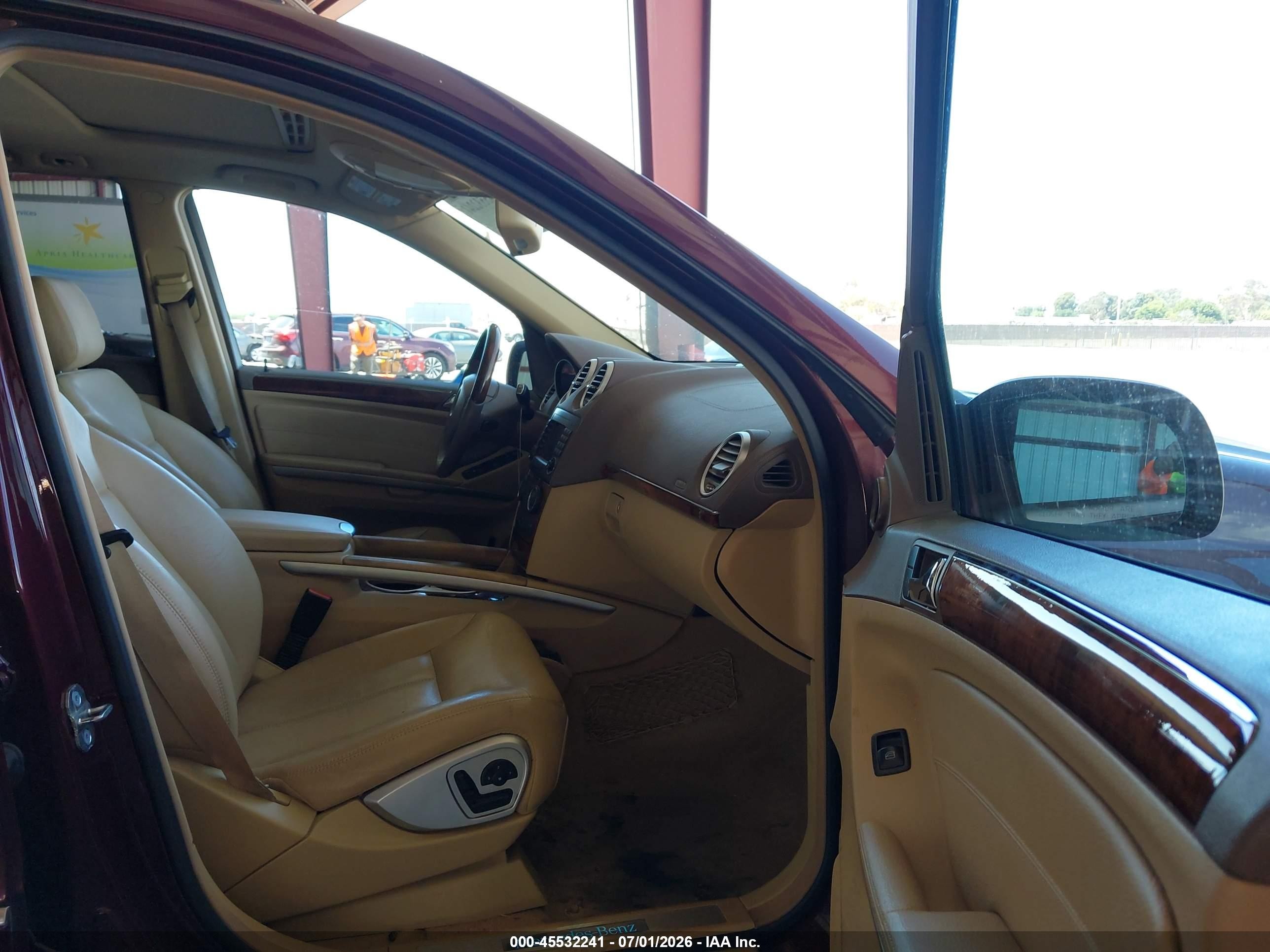 2008 Mercedes-benz Gl 550 4matic Burgundy vin: 4JGBF86EX8A326236