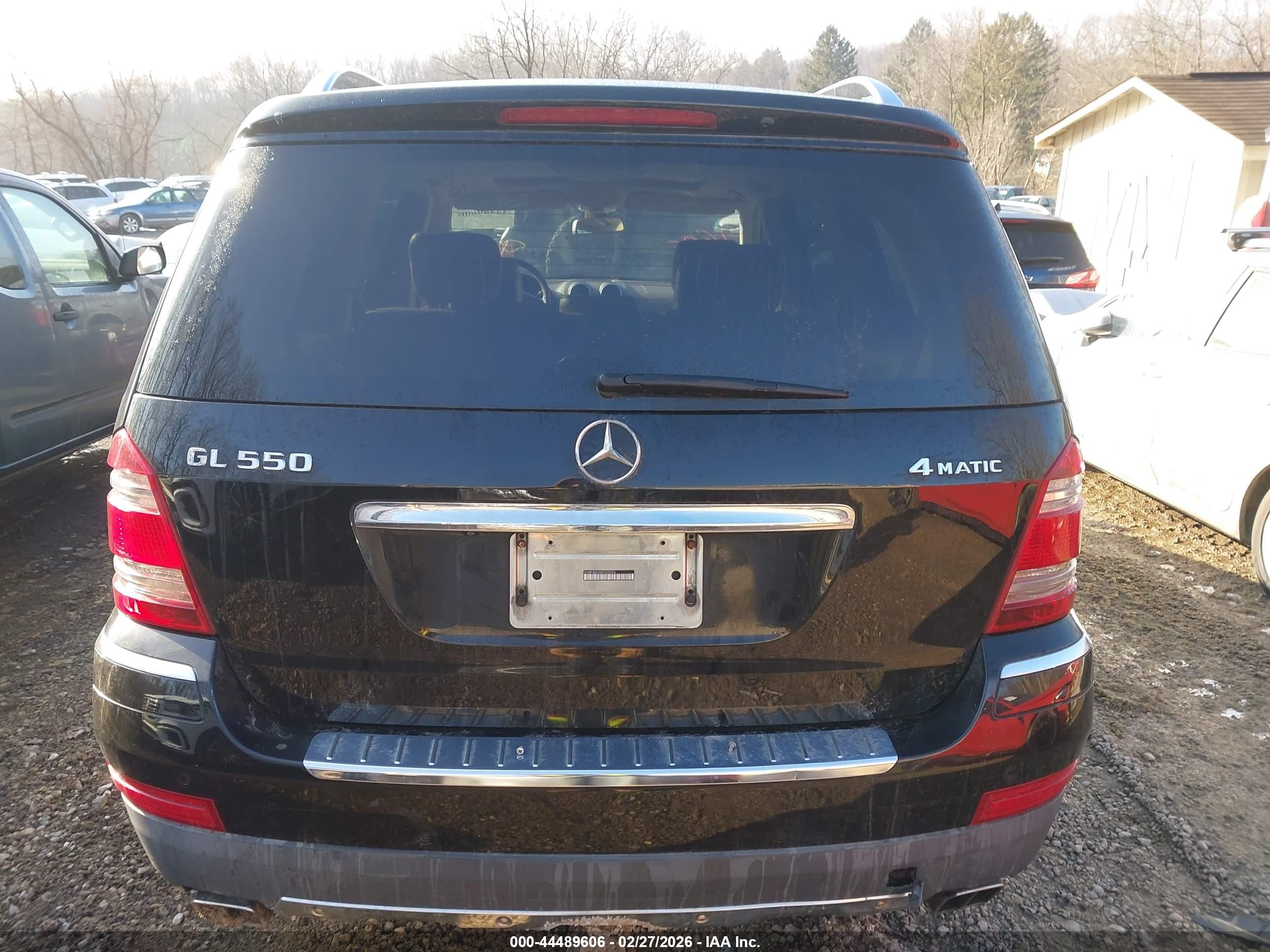 2008 Mercedes-benz Gl 550 4matic Черный vin: 4JGBF86EX8A329296