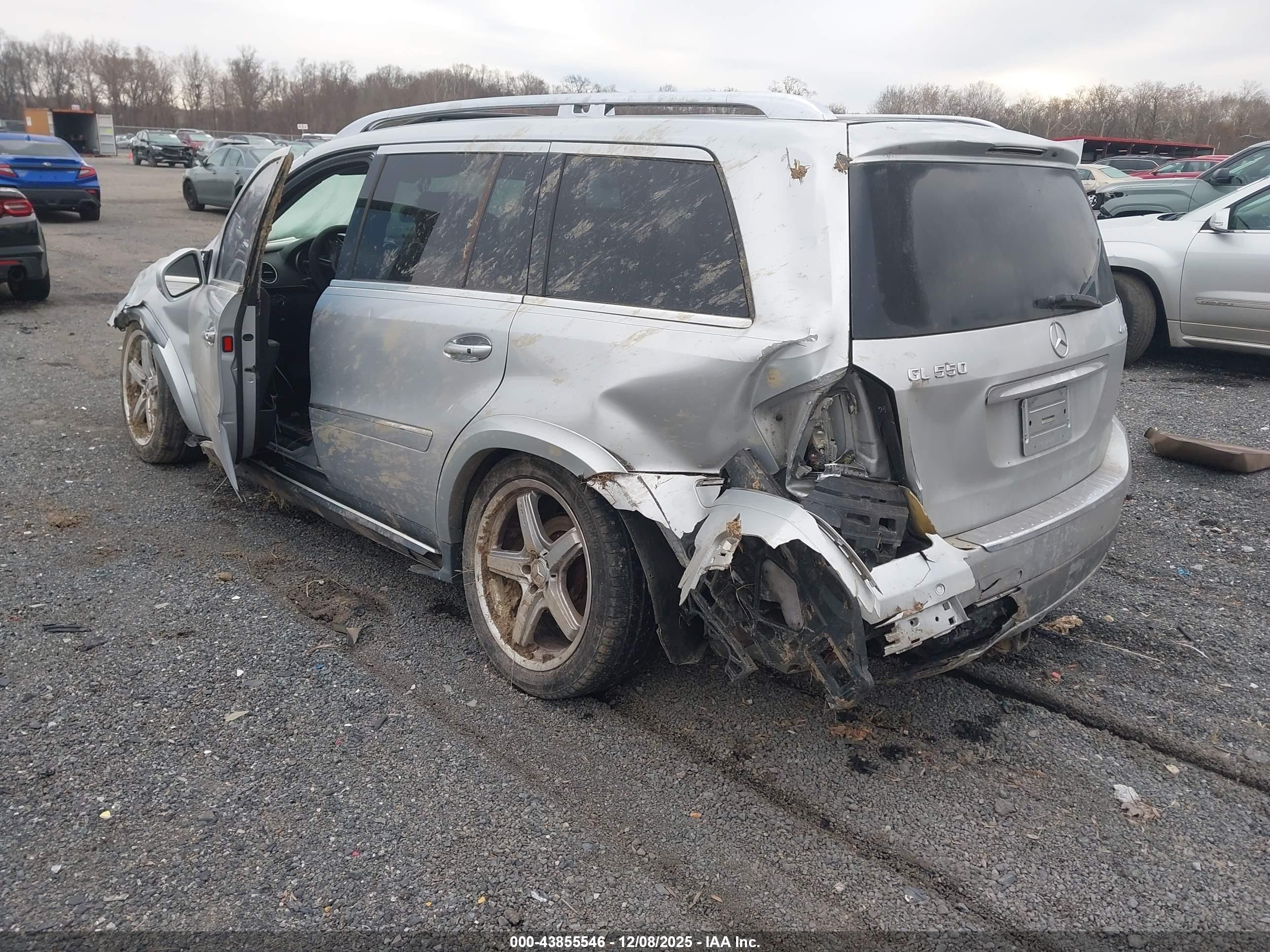 2008 Mercedes-benz Gl 550 4matic Silver vin: 4JGBF86EX8A400772