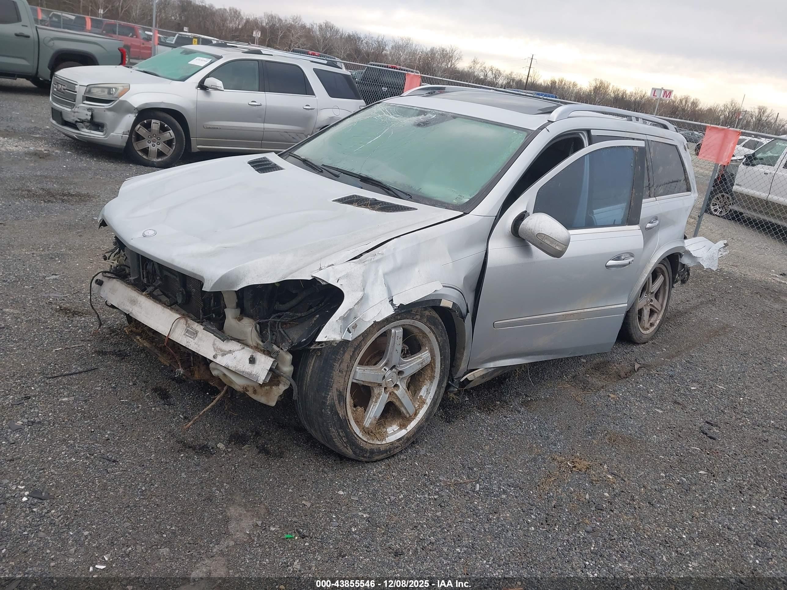 2008 Mercedes-benz Gl 550 4matic Silver vin: 4JGBF86EX8A400772