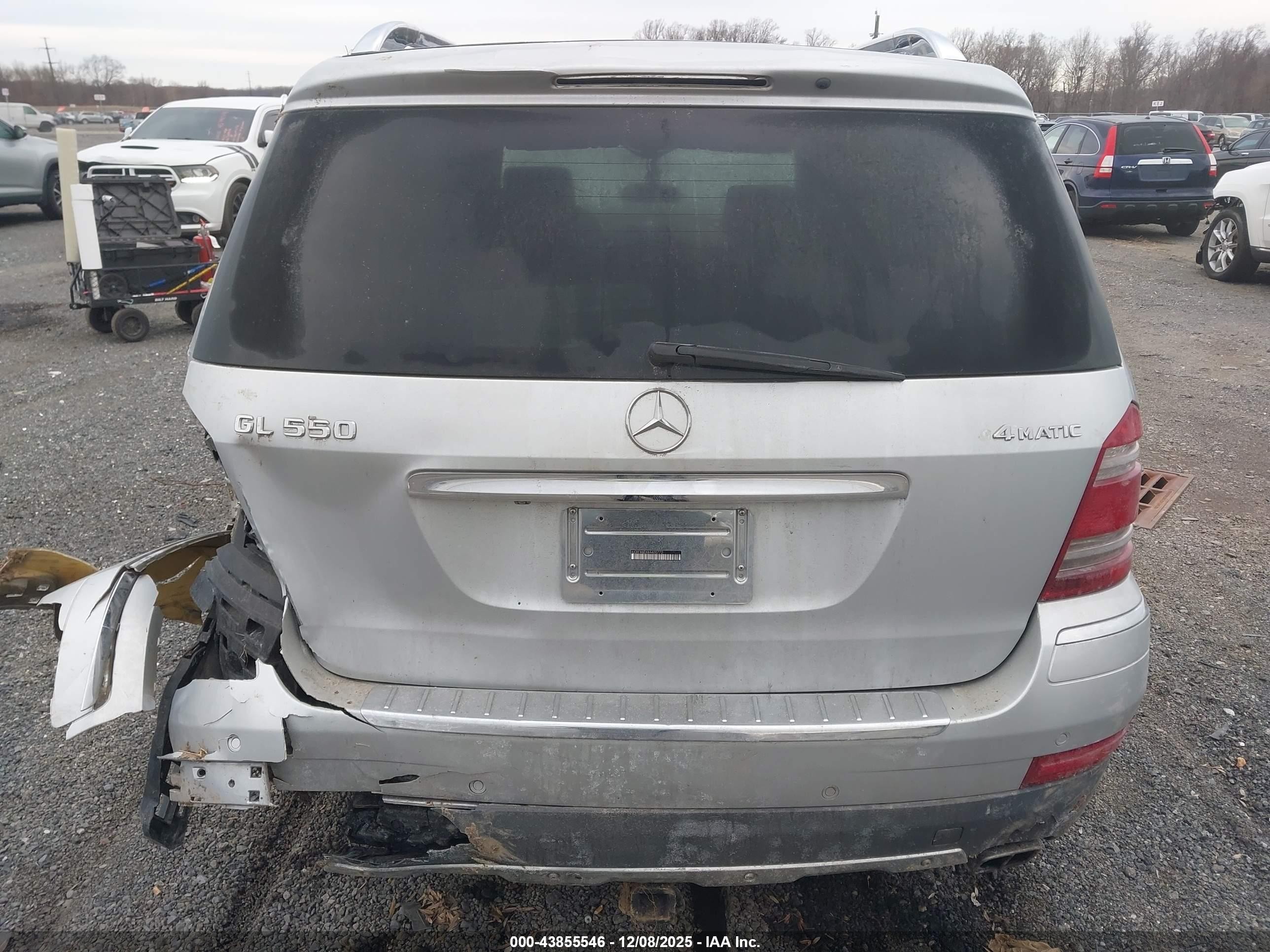 2008 Mercedes-benz Gl 550 4matic Silver vin: 4JGBF86EX8A400772