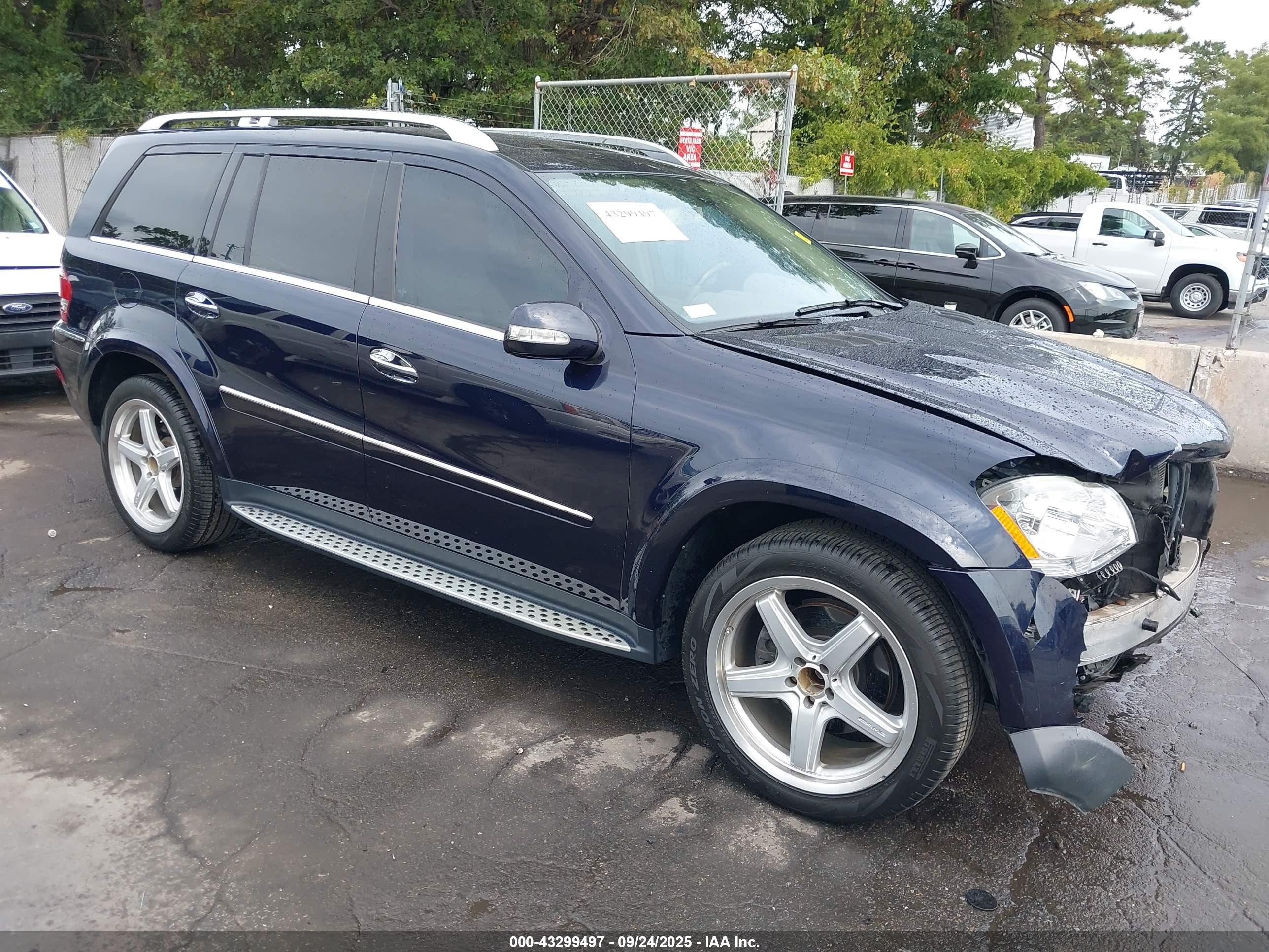 2008 Mercedes-benz Gl 550 4matic Blue vin: 4JGBF86EX8A409486