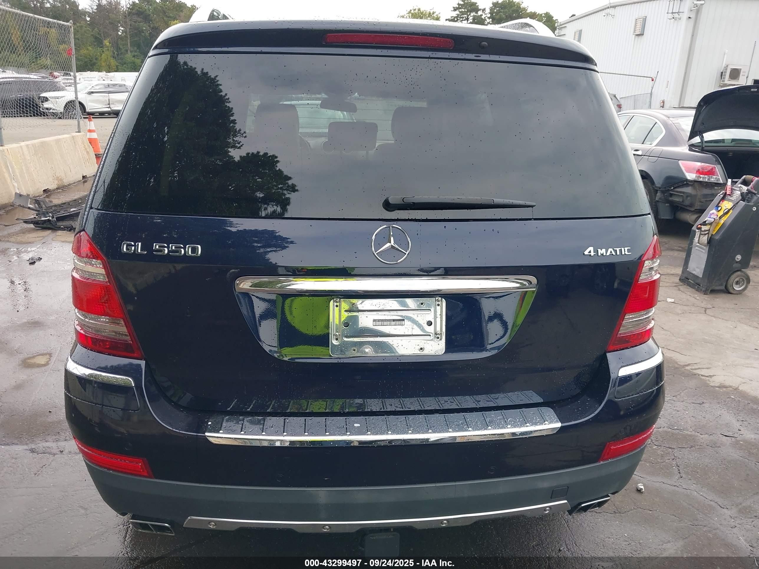 2008 Mercedes-benz Gl 550 4matic Blue vin: 4JGBF86EX8A409486