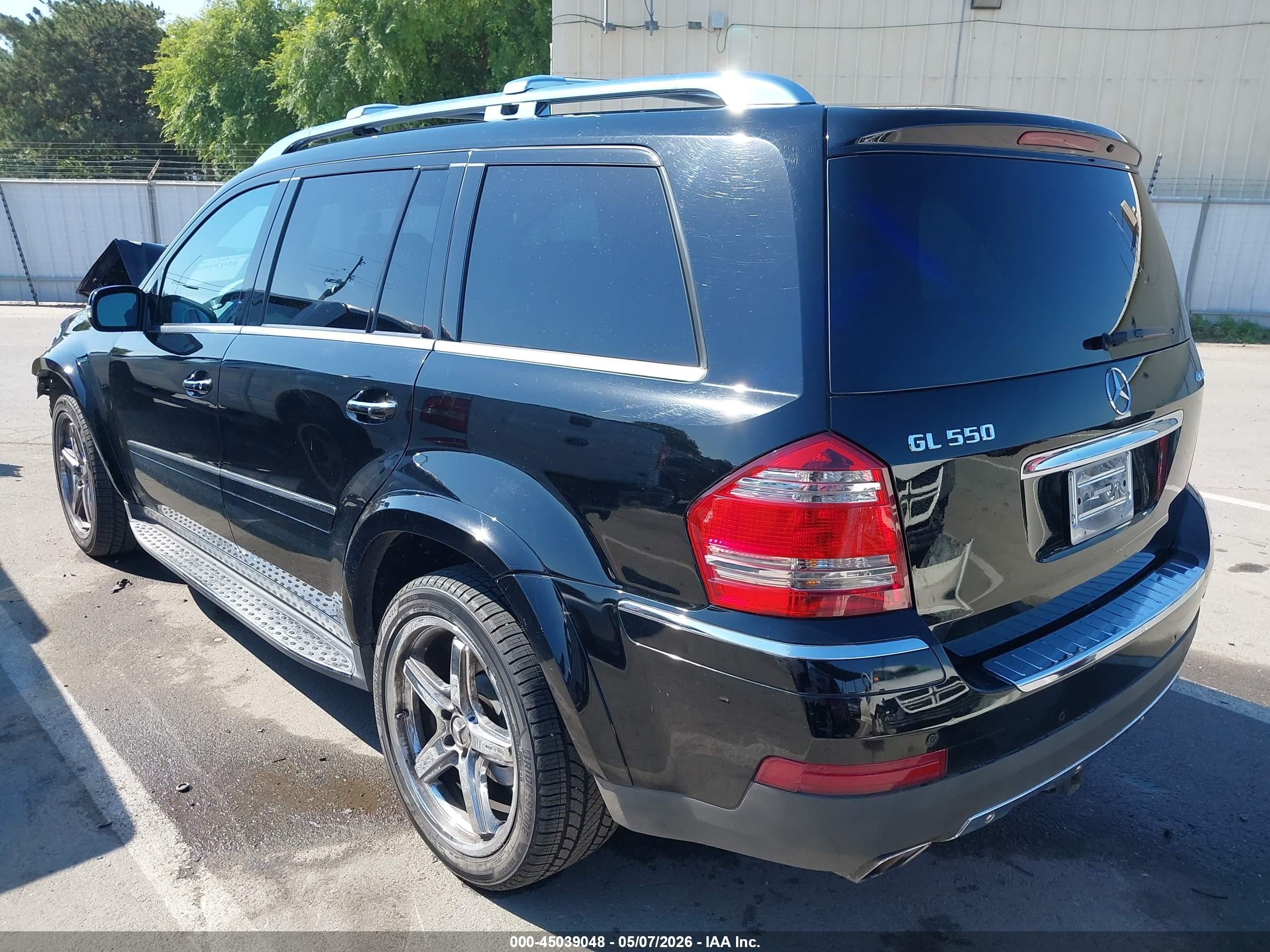 2008 Mercedes-benz Gl 550 4matic Black vin: 4JGBF86EX8A413893