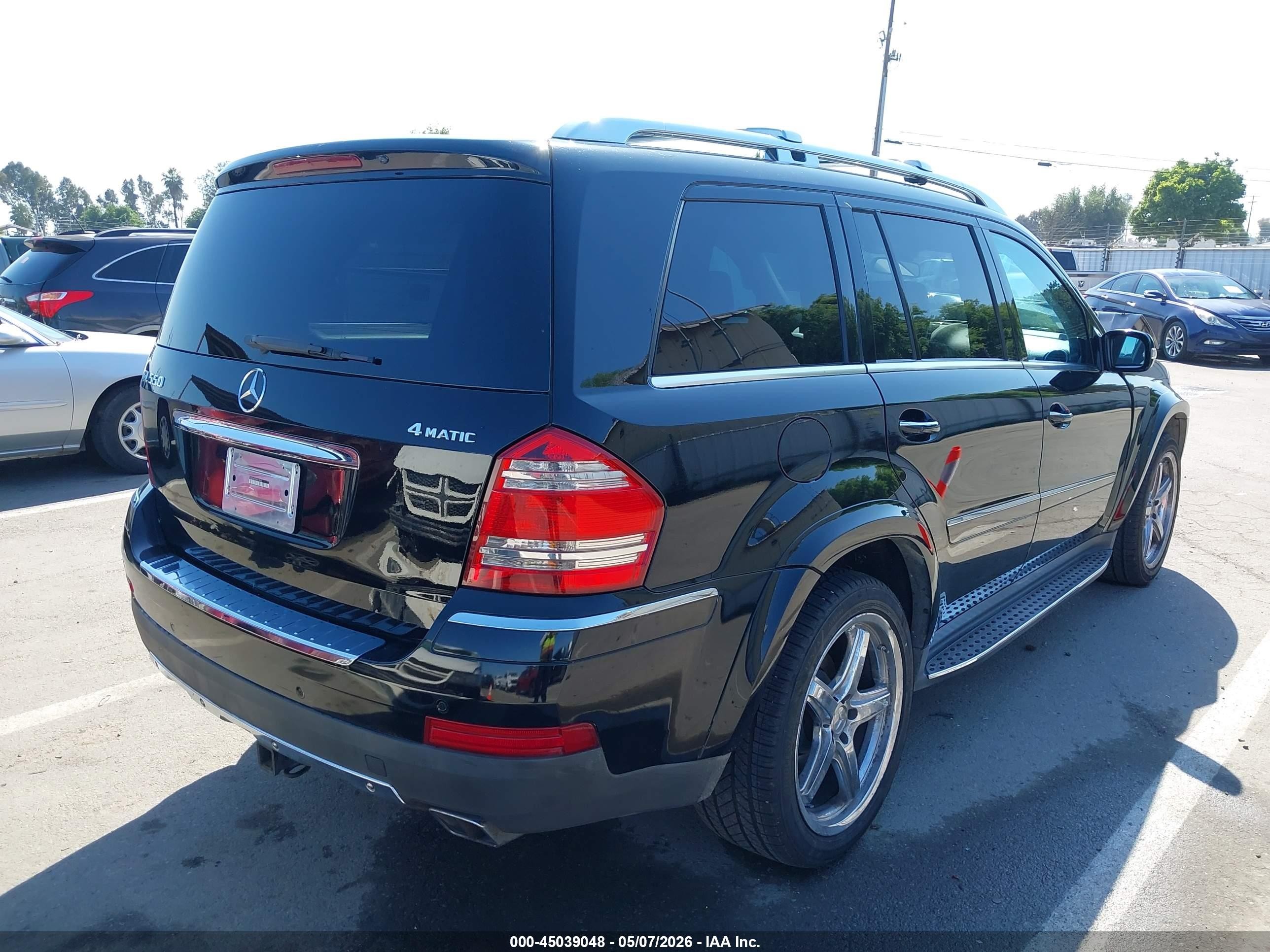 2008 Mercedes-benz Gl 550 4matic Black vin: 4JGBF86EX8A413893