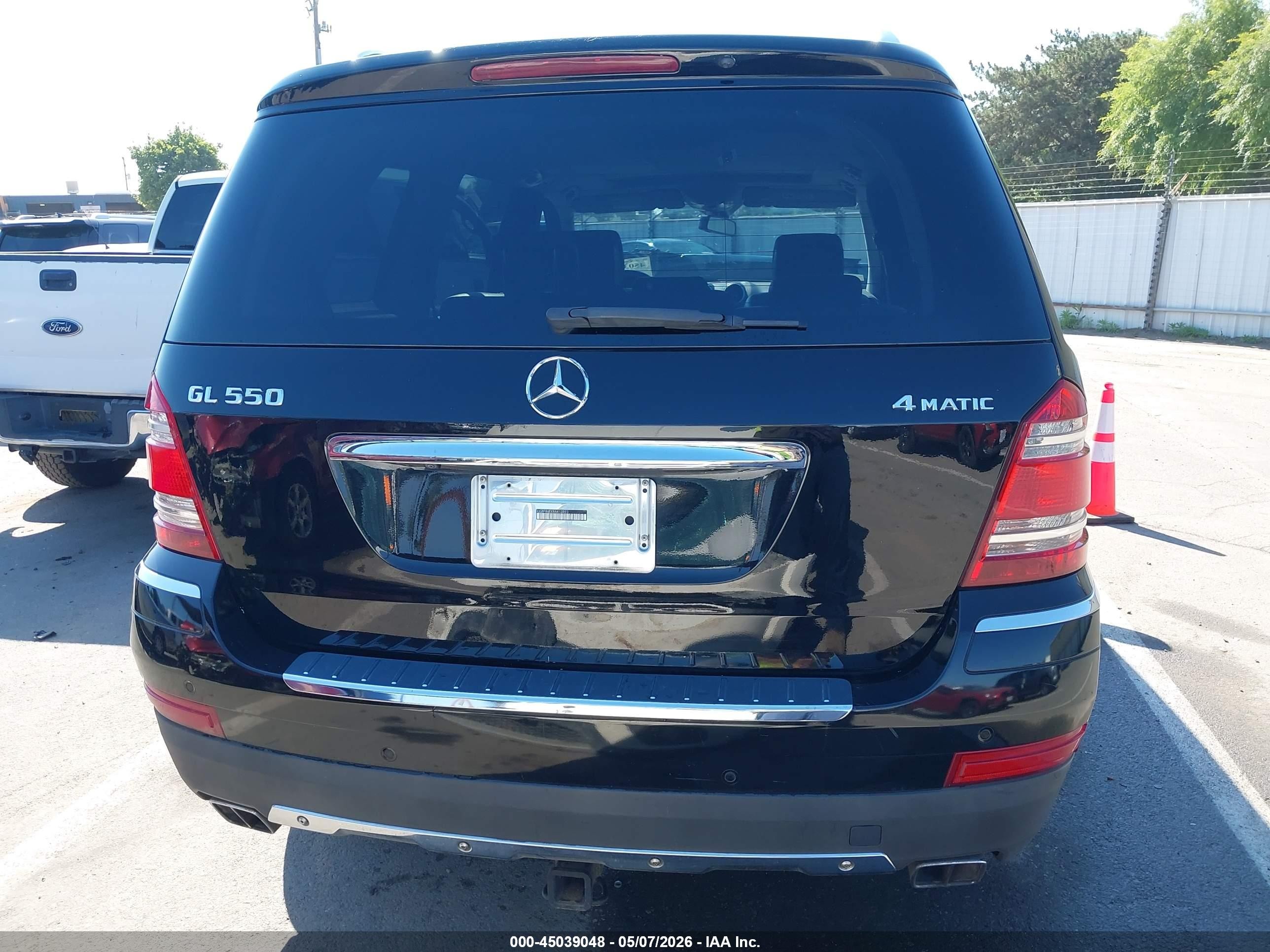 2008 Mercedes-benz Gl 550 4matic Black vin: 4JGBF86EX8A413893