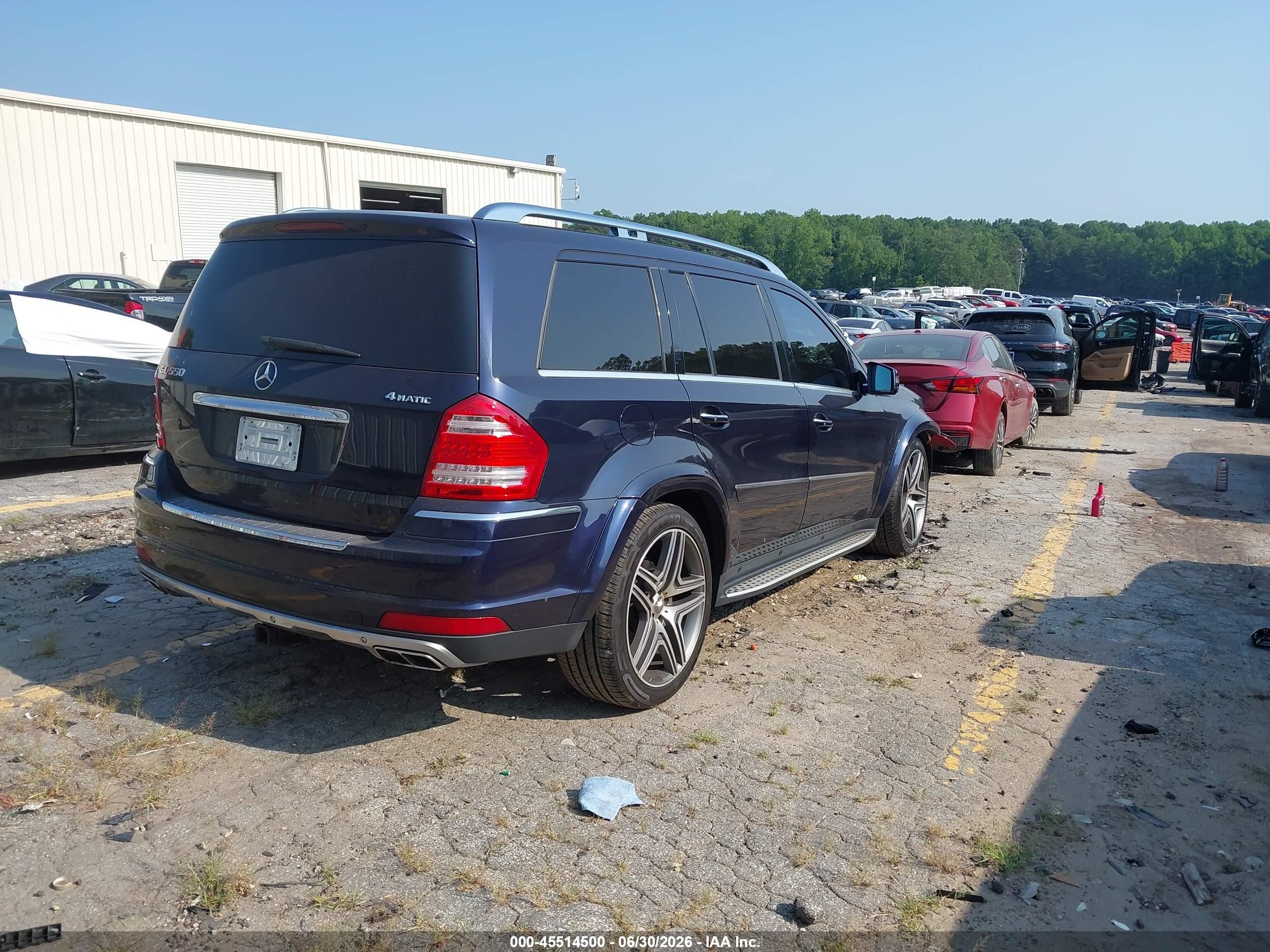 2011 Mercedes-benz Gl 550 4matic Blue vin: 4JGBF8GE0BA698285