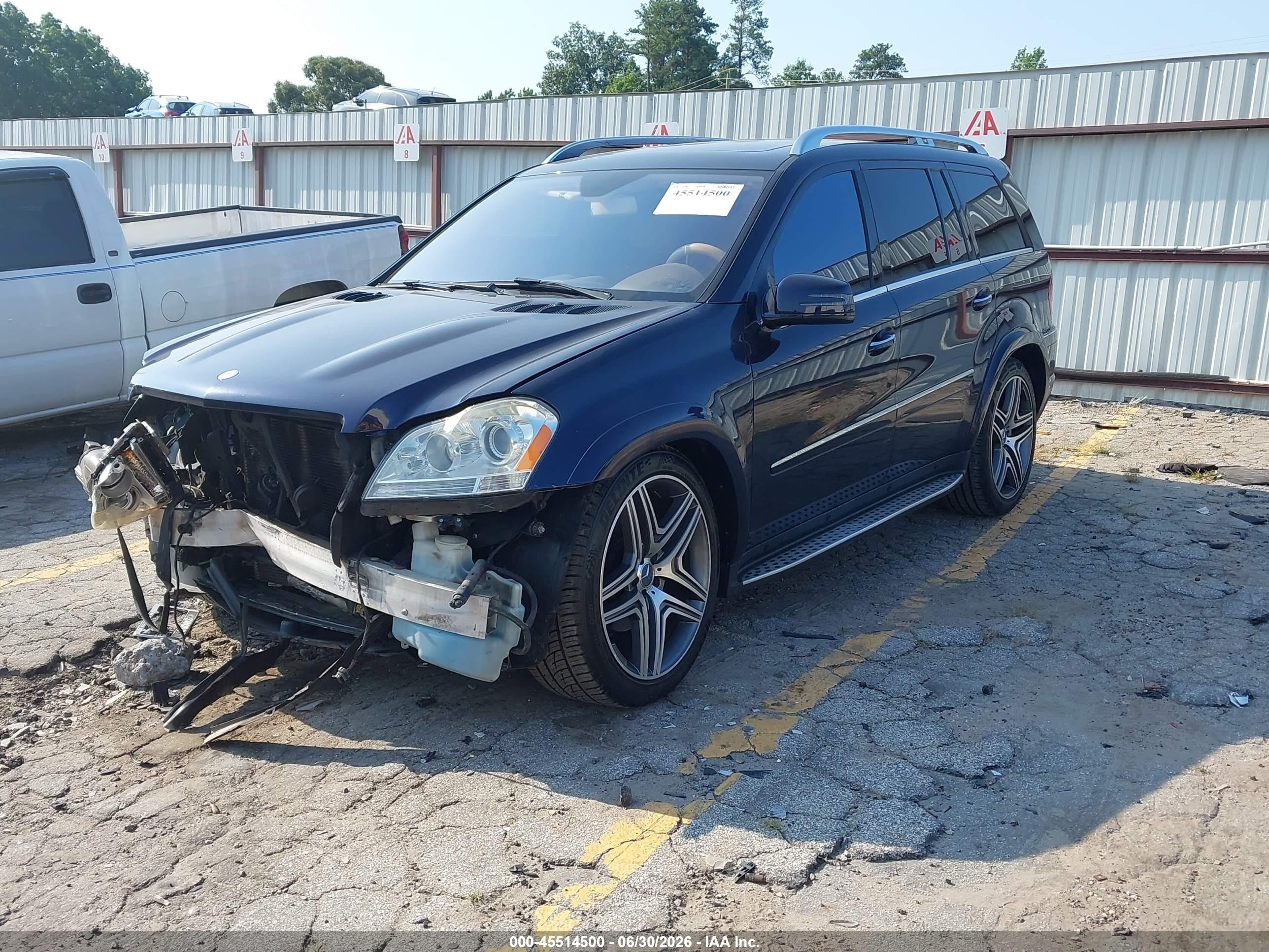 2011 Mercedes-benz Gl 550 4matic Blue vin: 4JGBF8GE0BA698285