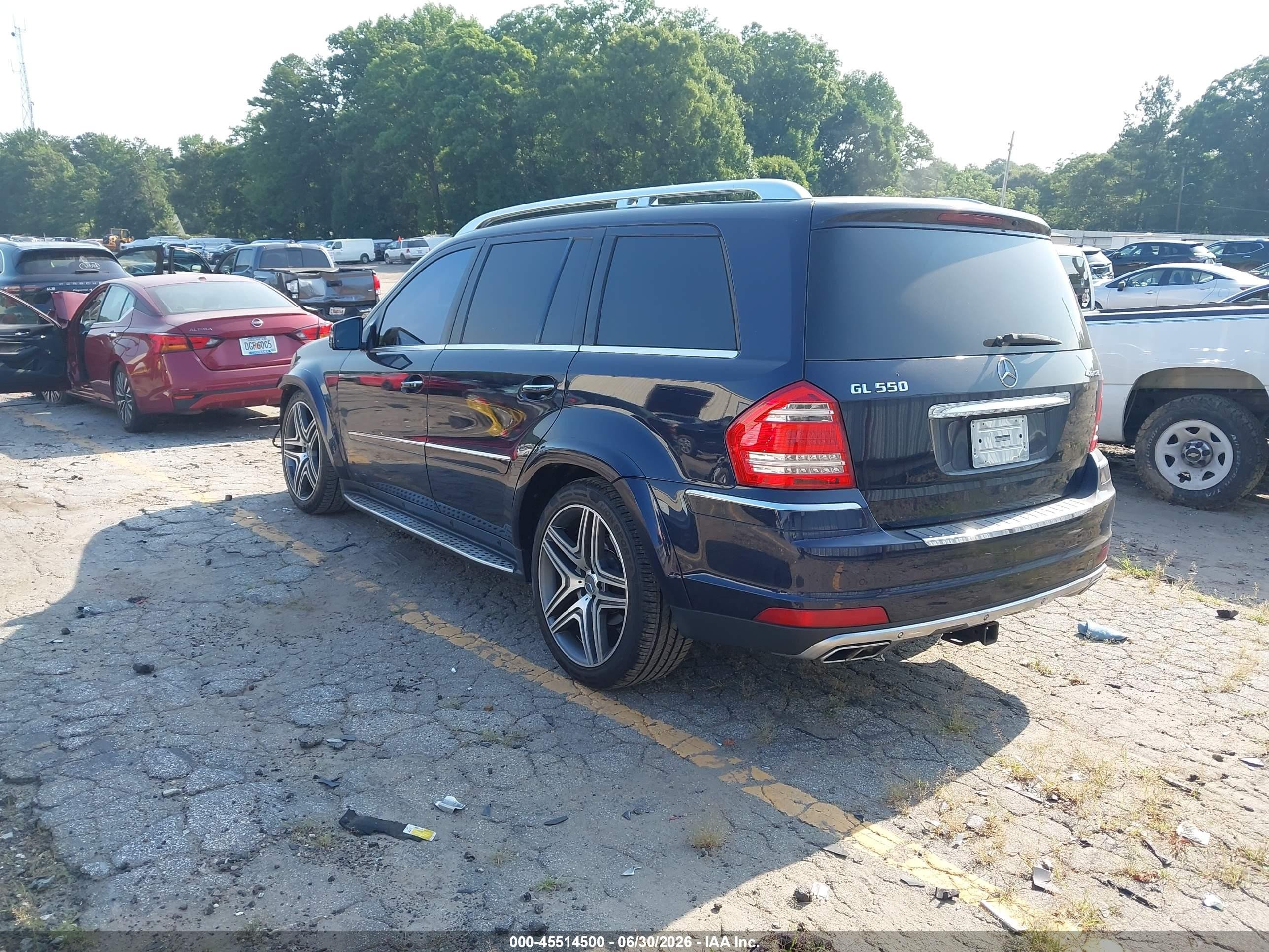 2011 Mercedes-benz Gl 550 4matic Blue vin: 4JGBF8GE0BA698285