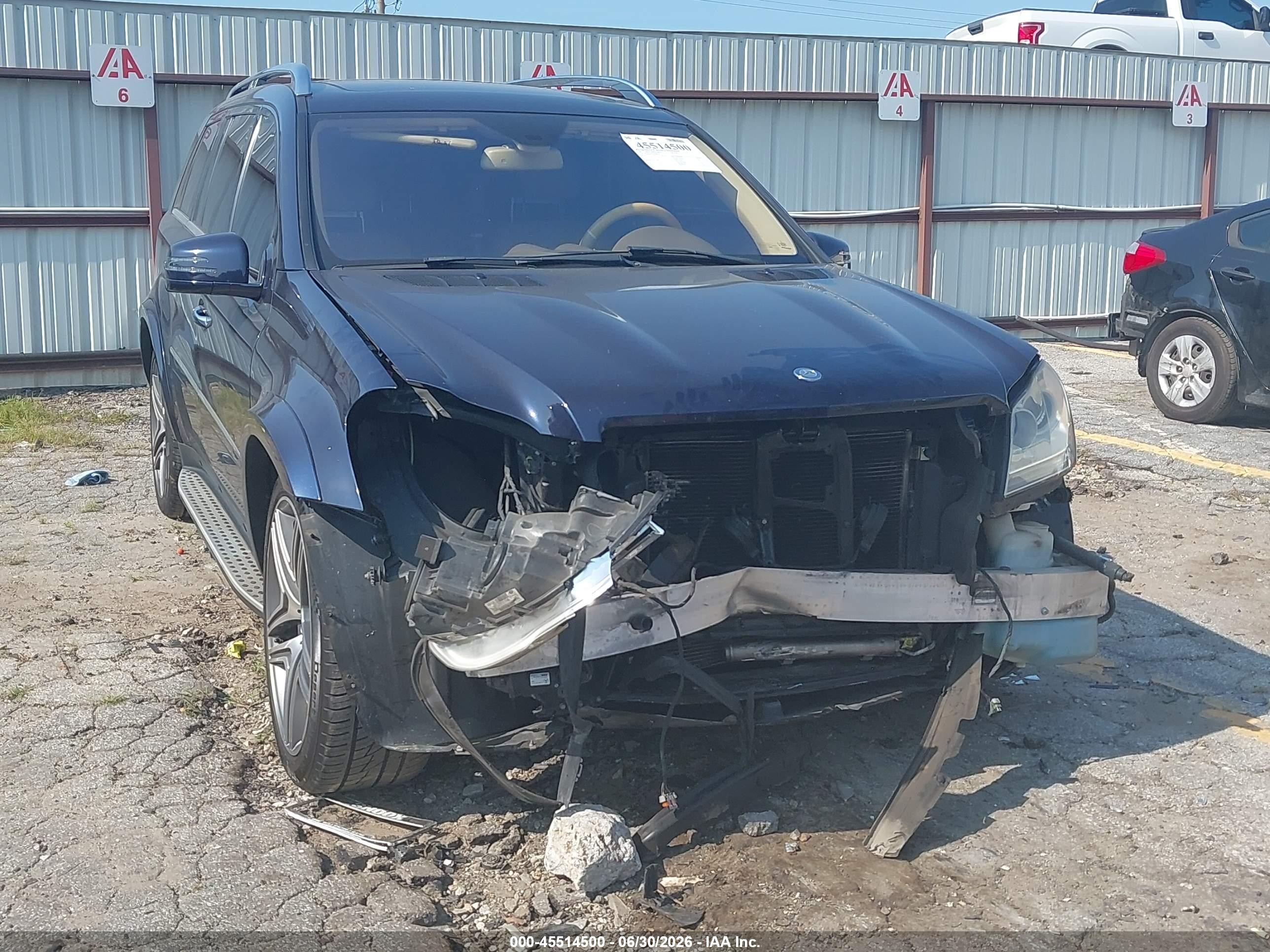 2011 Mercedes-benz Gl 550 4matic Blue vin: 4JGBF8GE0BA698285