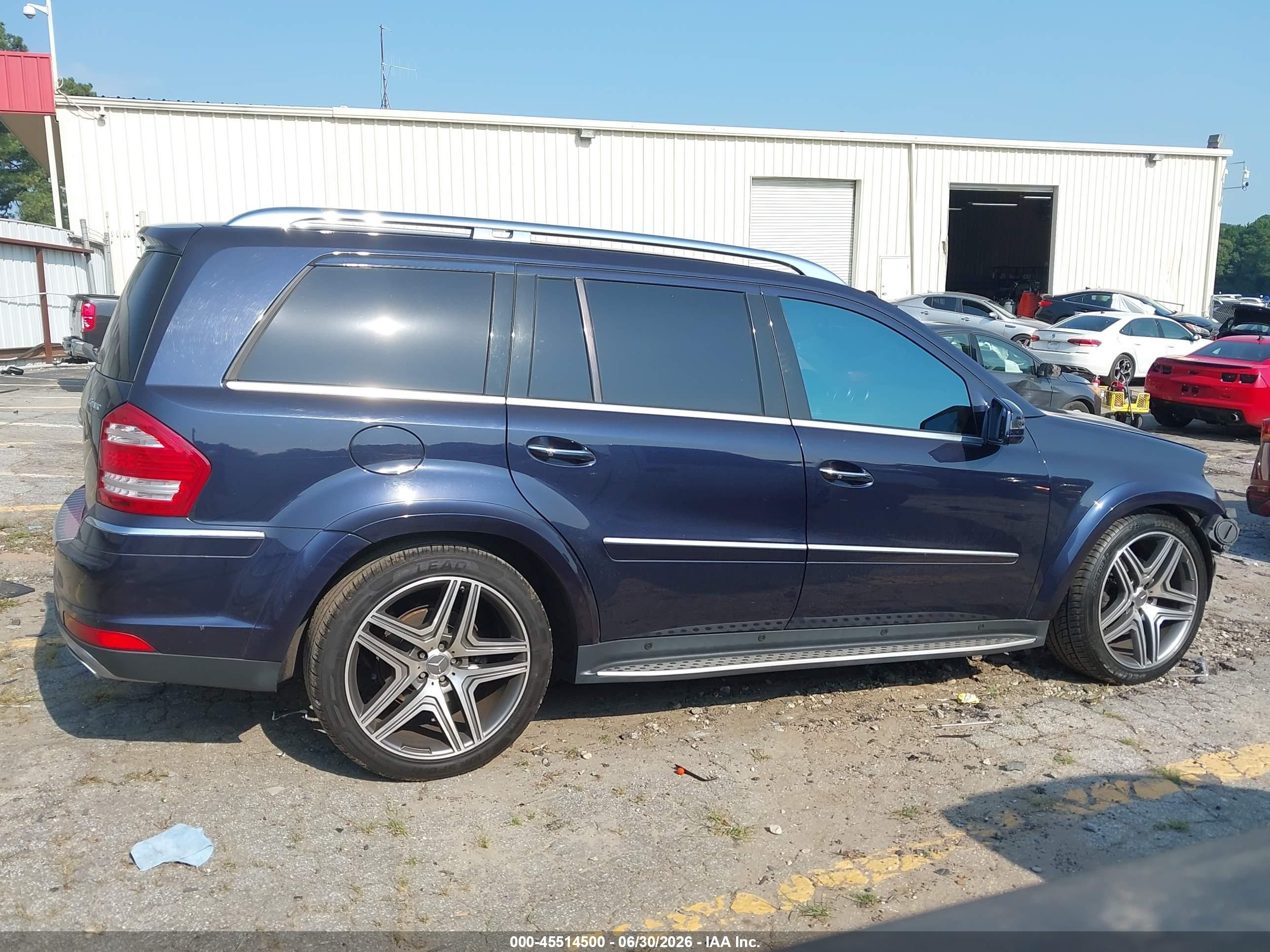 2011 Mercedes-benz Gl 550 4matic Blue vin: 4JGBF8GE0BA698285