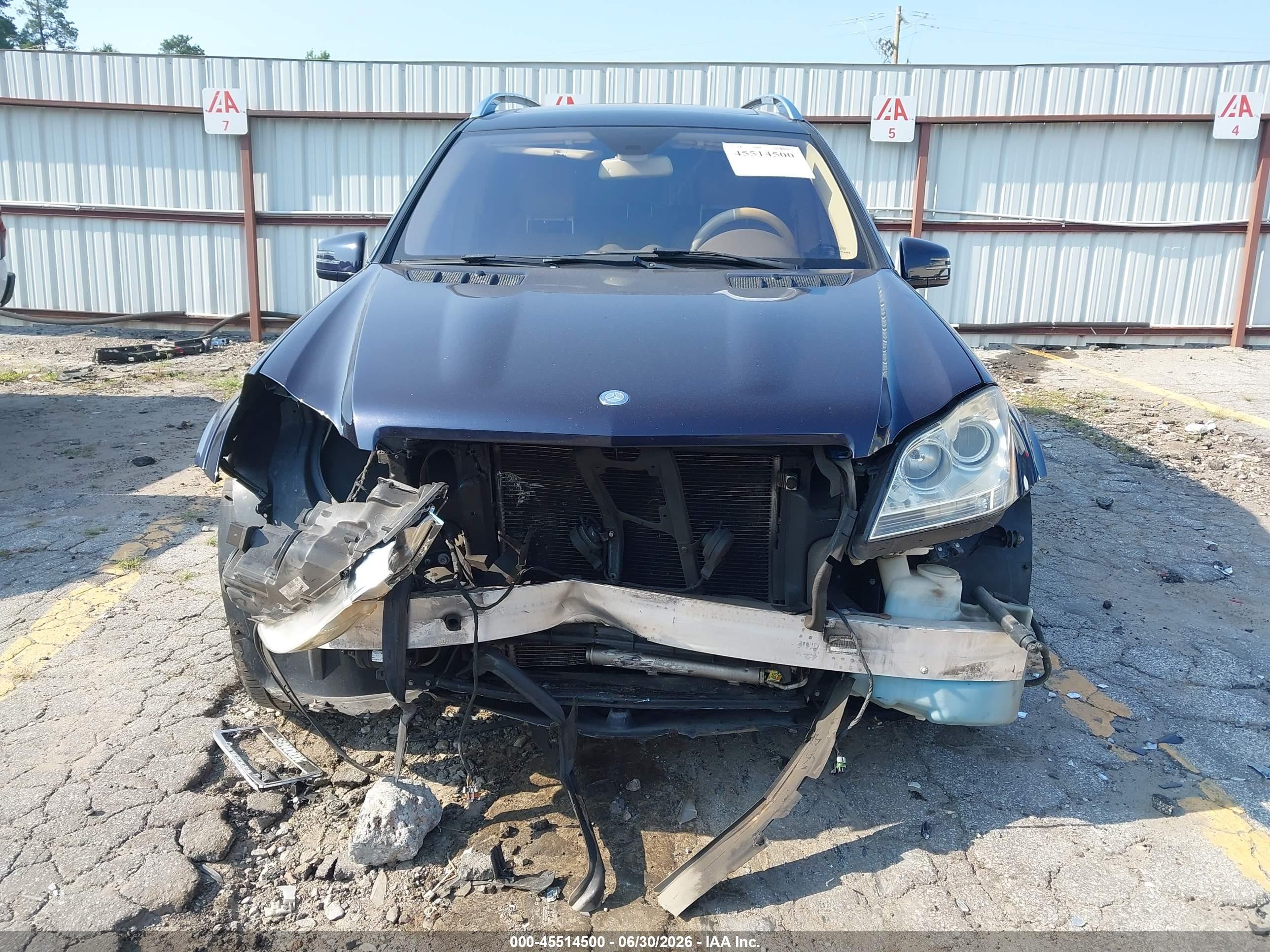 2011 Mercedes-benz Gl 550 4matic Blue vin: 4JGBF8GE0BA698285