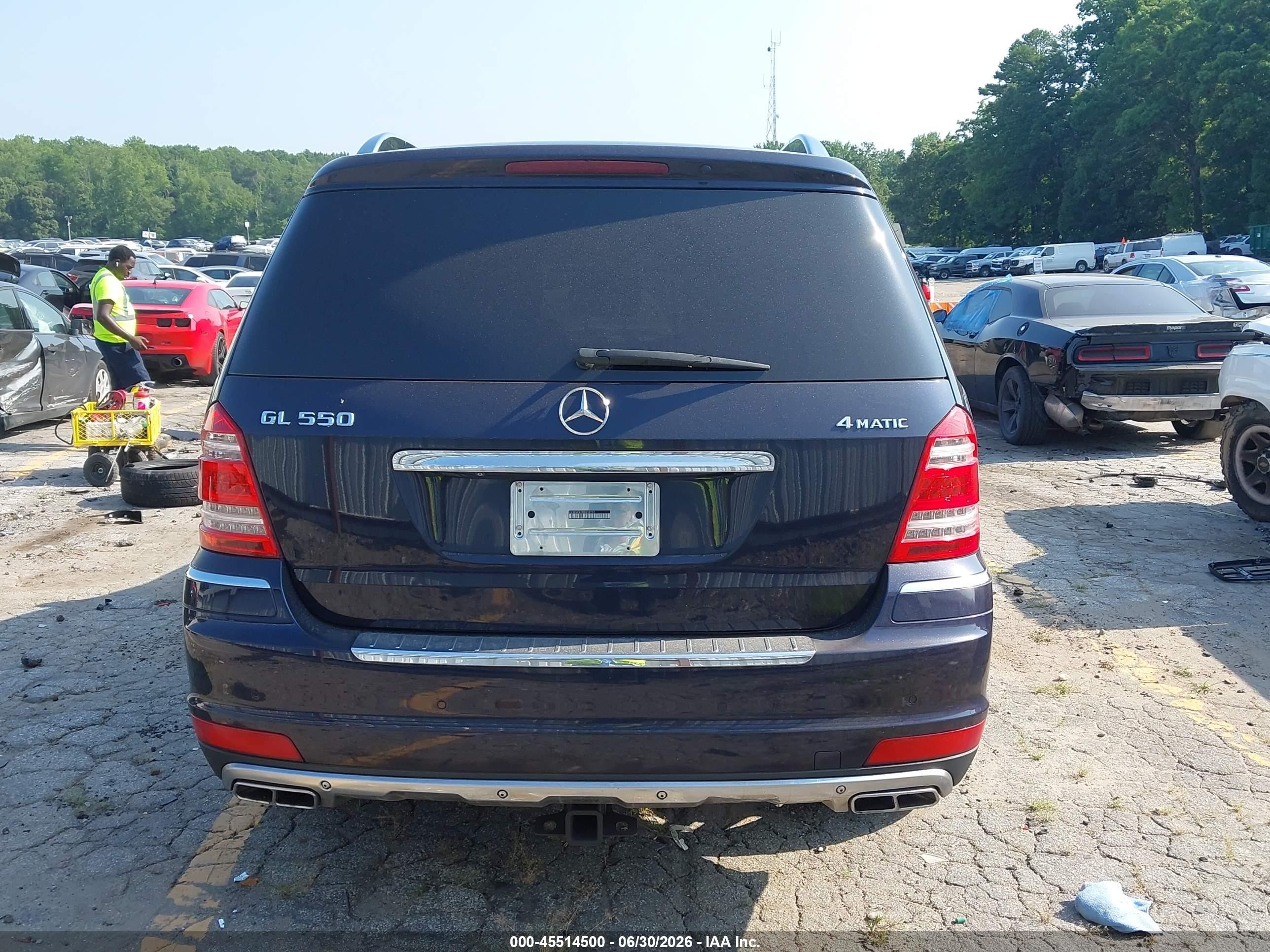 2011 Mercedes-benz Gl 550 4matic Blue vin: 4JGBF8GE0BA698285