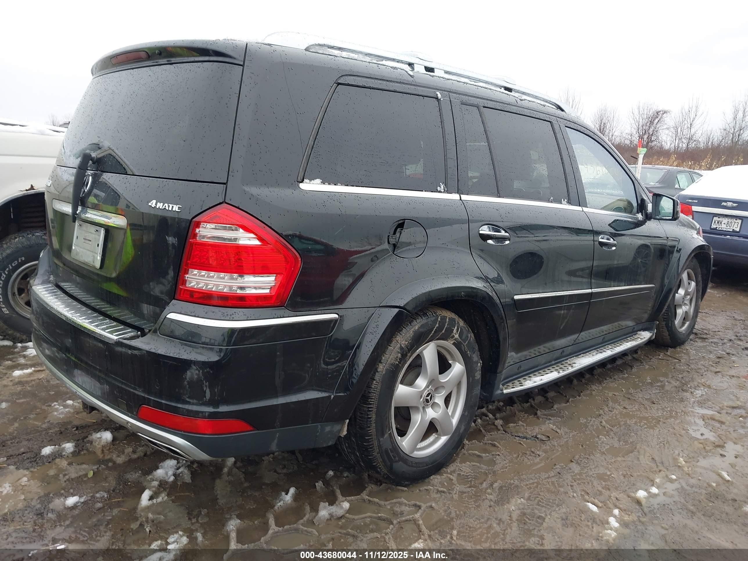 2011 Mercedes-benz Gl 550 4matic Черный vin: 4JGBF8GE2BA688938