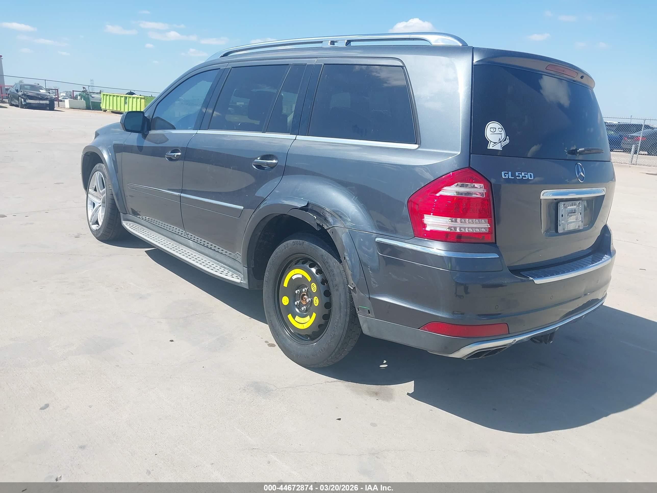 2010 Mercedes-benz Gl 550 4matic Gray vin: 4JGBF8GE3AA588653