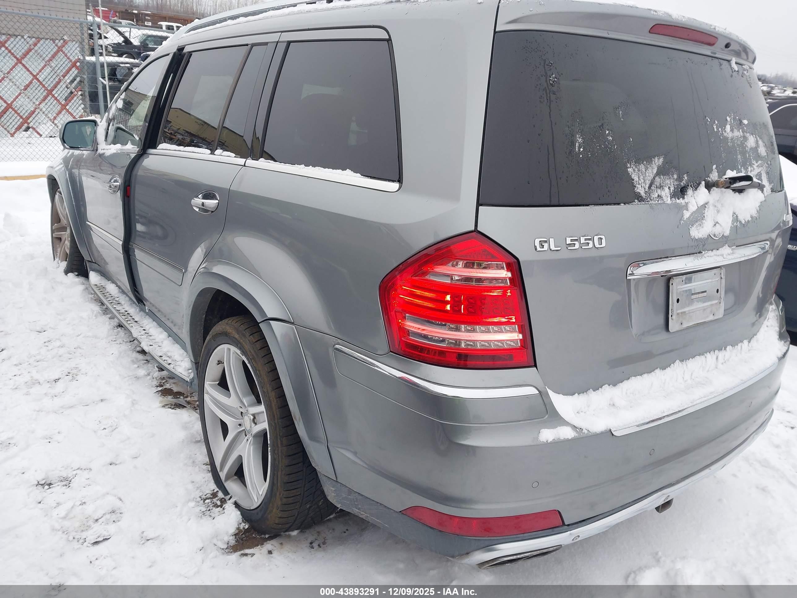 2010 Mercedes-benz Gl 550 4matic Silver vin: 4JGBF8GE3AA612465