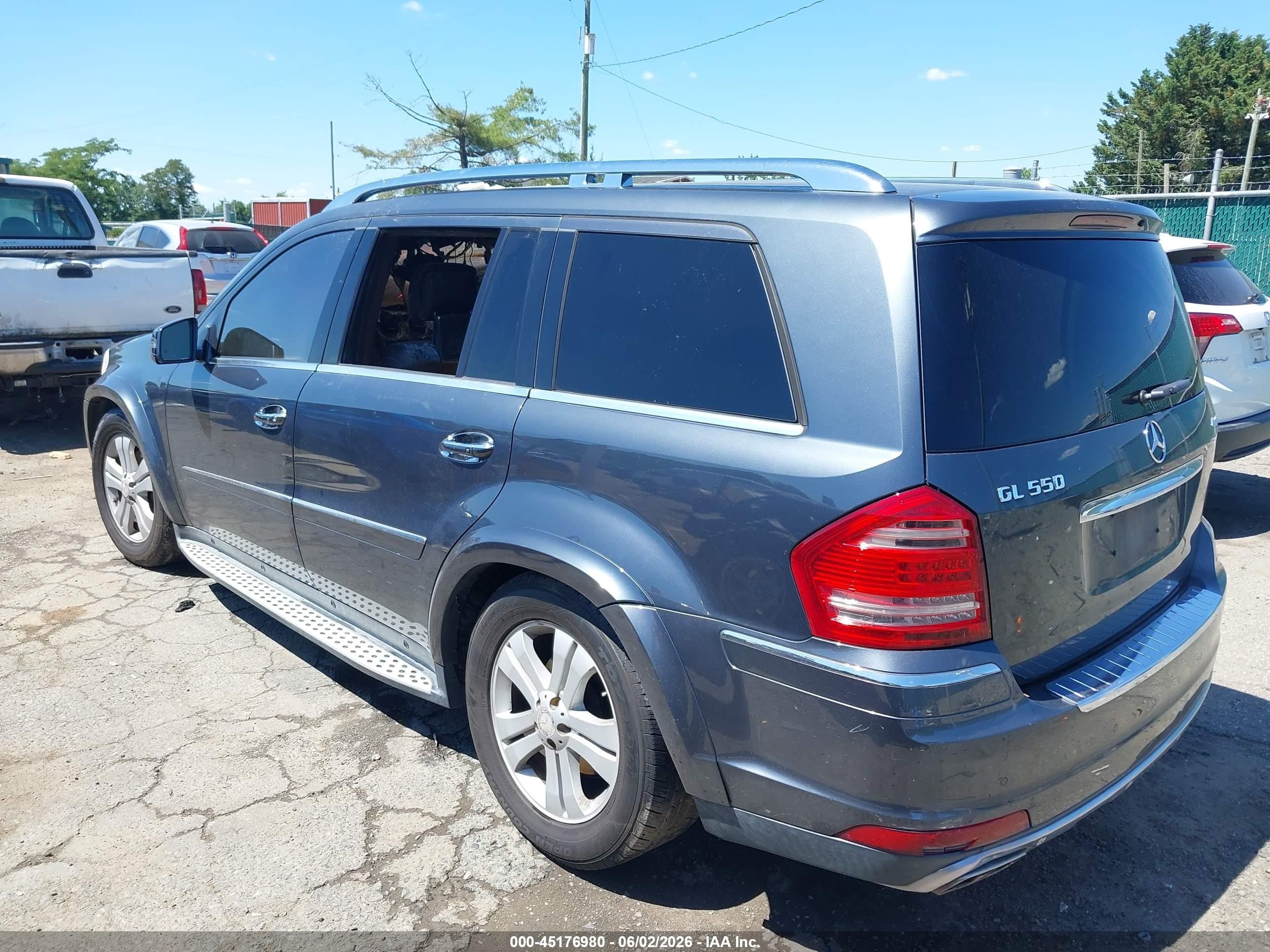 2011 Mercedes-benz Gl 550 4matic Gray vin: 4JGBF8GE3BA655642