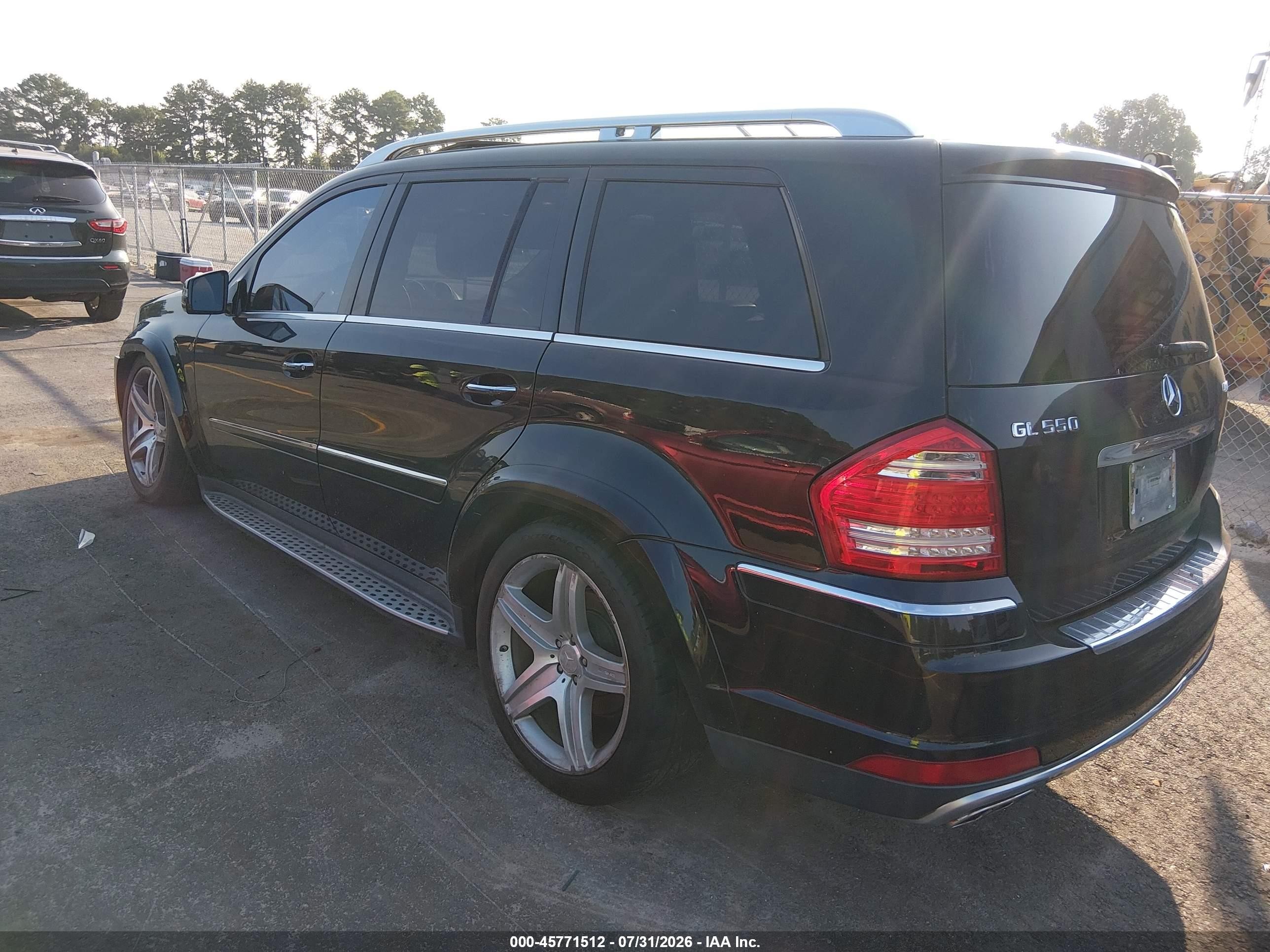 2011 Mercedes-benz Gl 550 4matic Black vin: 4JGBF8GE5BA657649