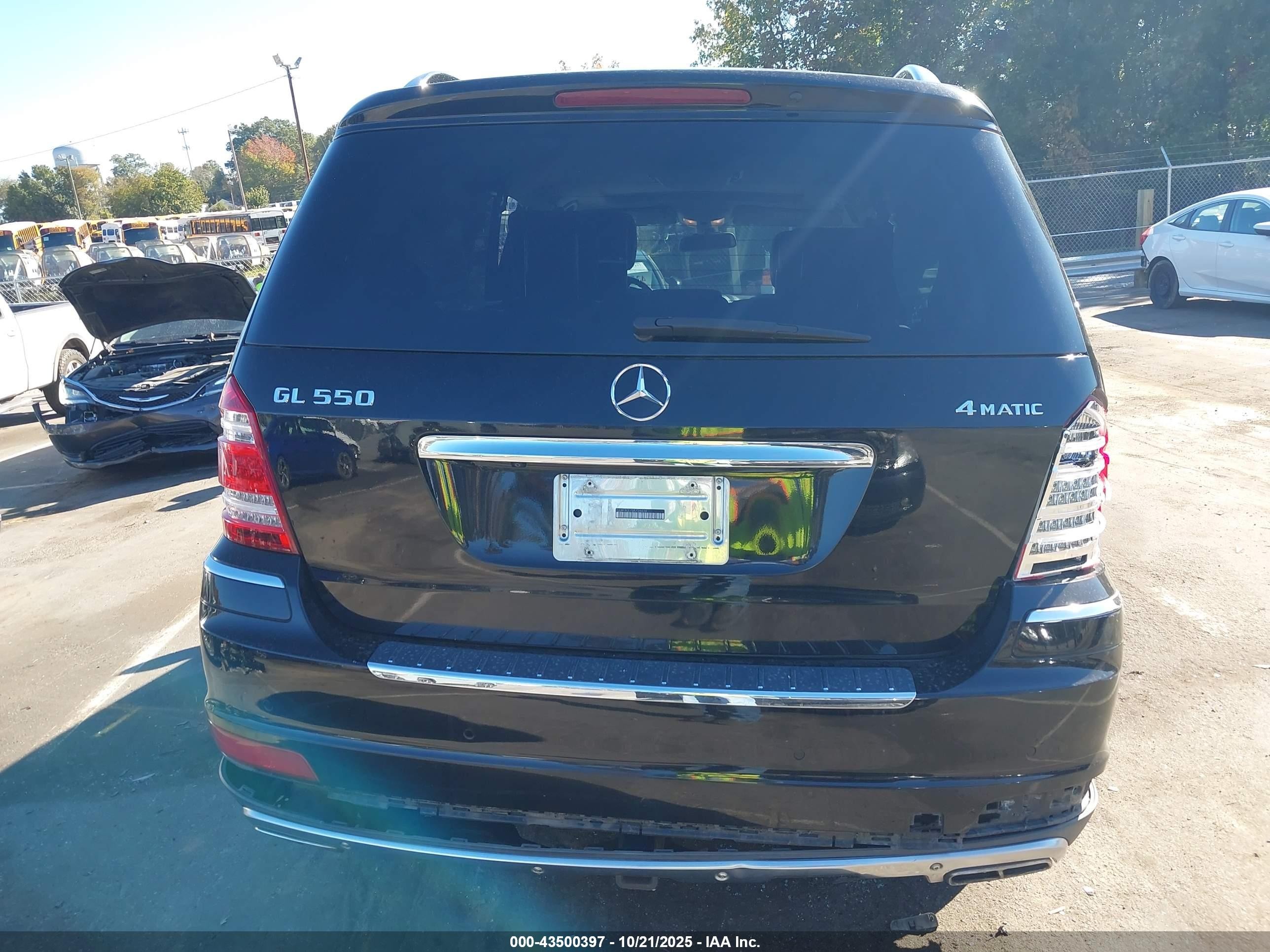 2011 Mercedes-benz Gl 550 4matic Black vin: 4JGBF8GE7BA726034
