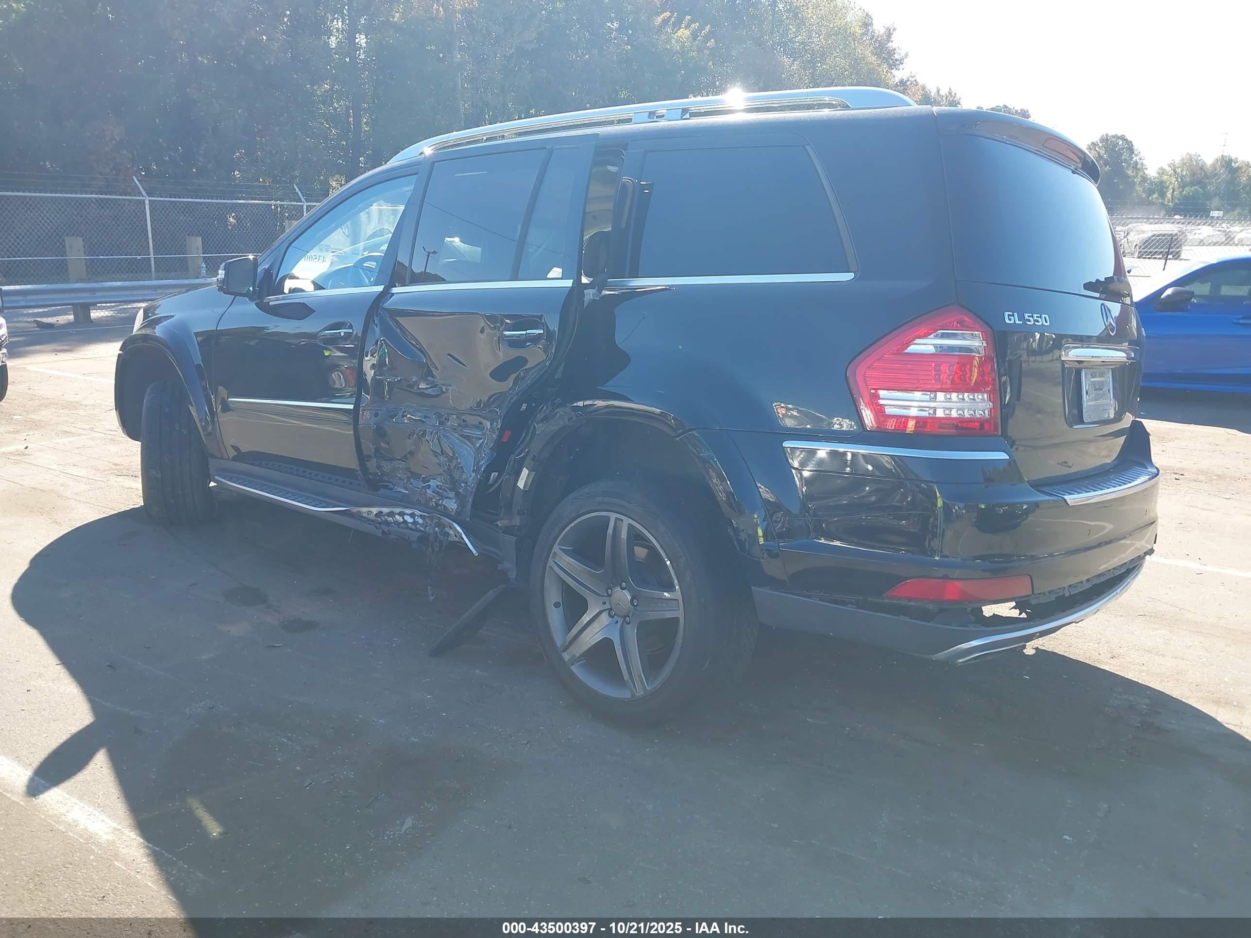 2011 Mercedes-benz Gl 550 4matic Black vin: 4JGBF8GE7BA726034