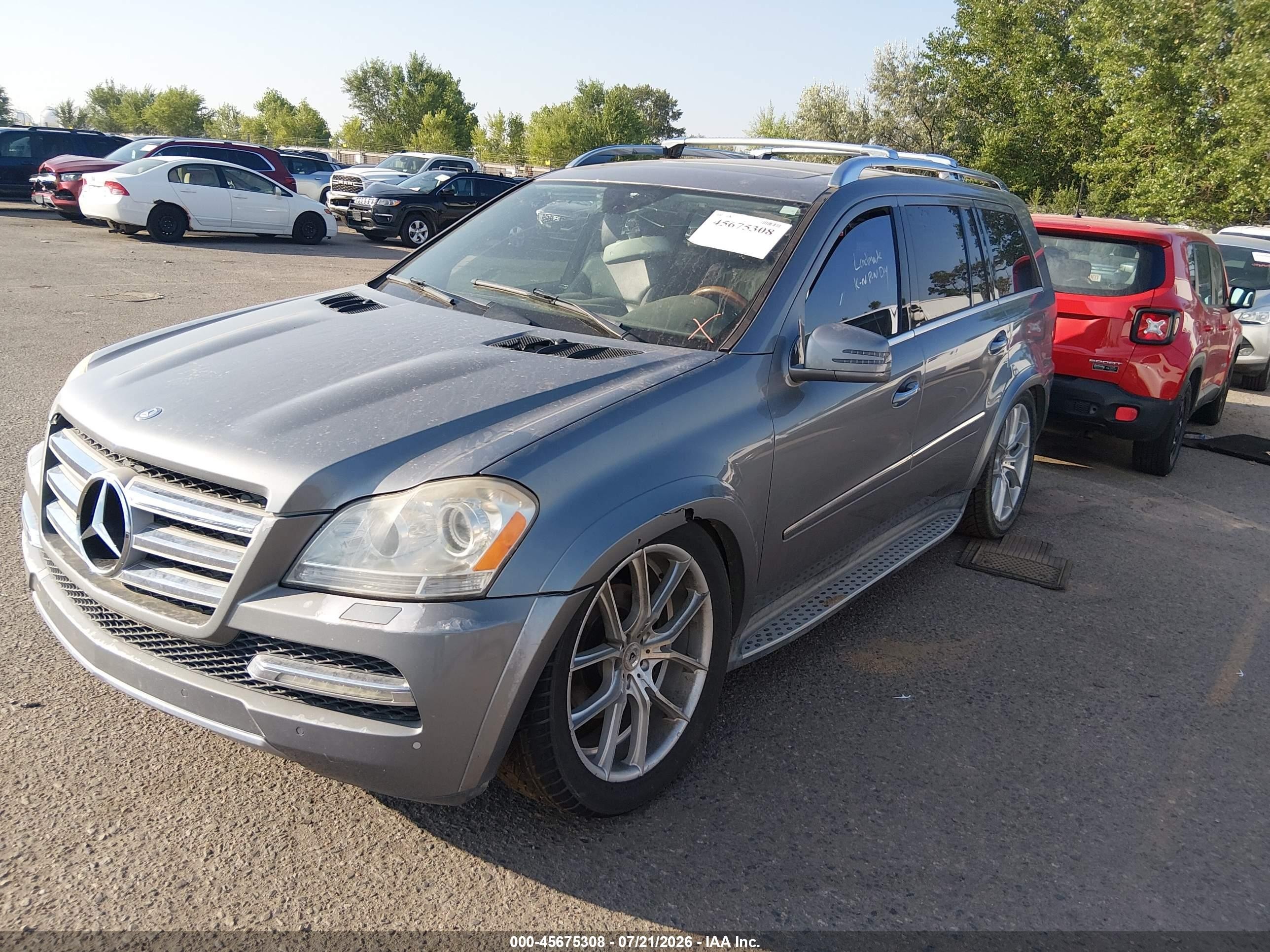 2011 Mercedes-benz Gl 550 4matic Blue vin: 4JGBF8GEXBA683082