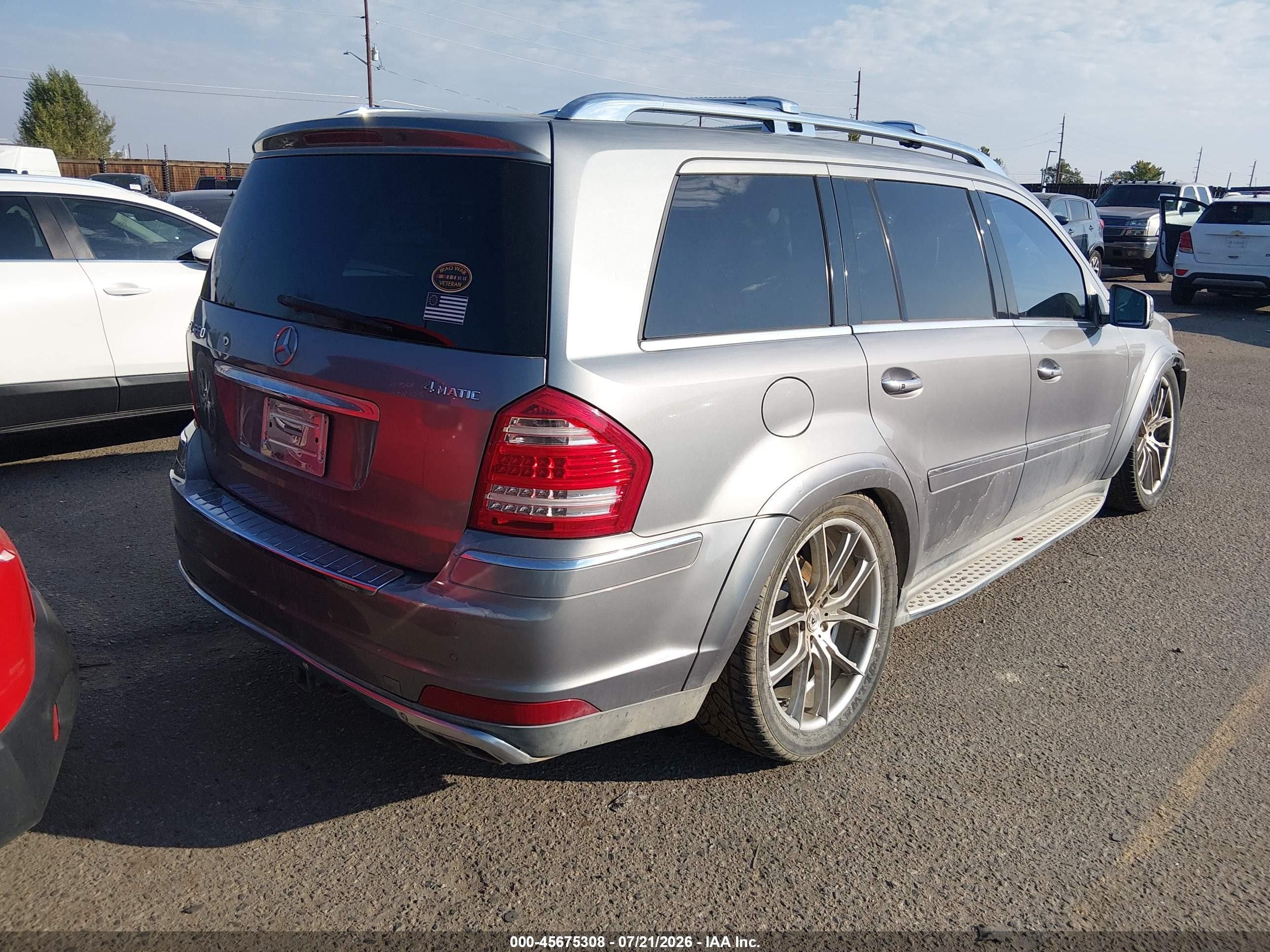 2011 Mercedes-benz Gl 550 4matic Blue vin: 4JGBF8GEXBA683082