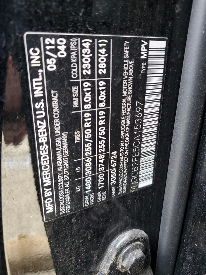 2012 Mercedes-benz R 350 Bluetec Black vin: 4JGCB2FE5CA153697