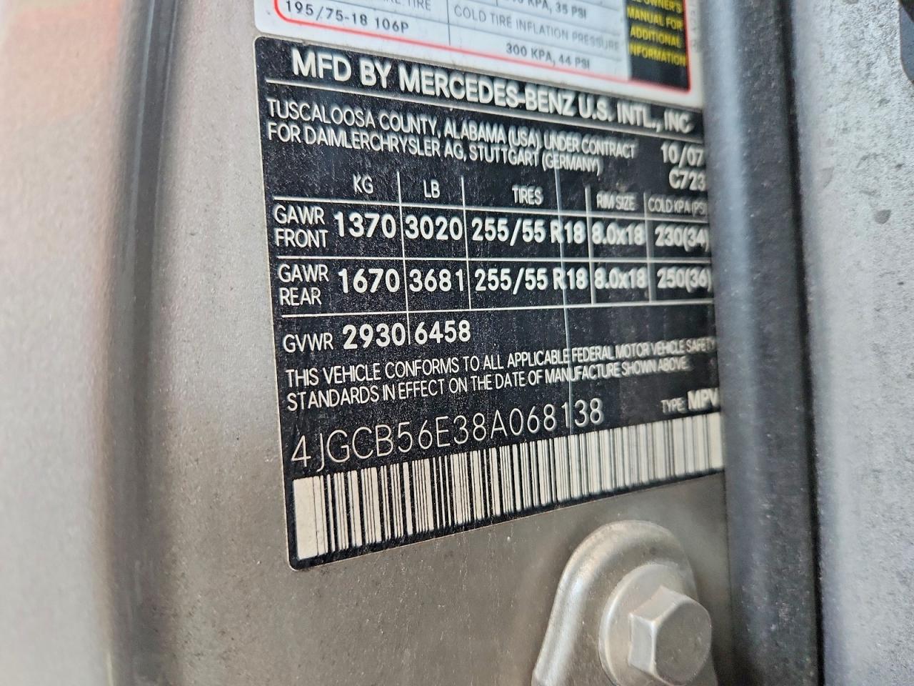 2008 Mercedes-benz R 350 Silver vin: 4JGCB56E38A068138