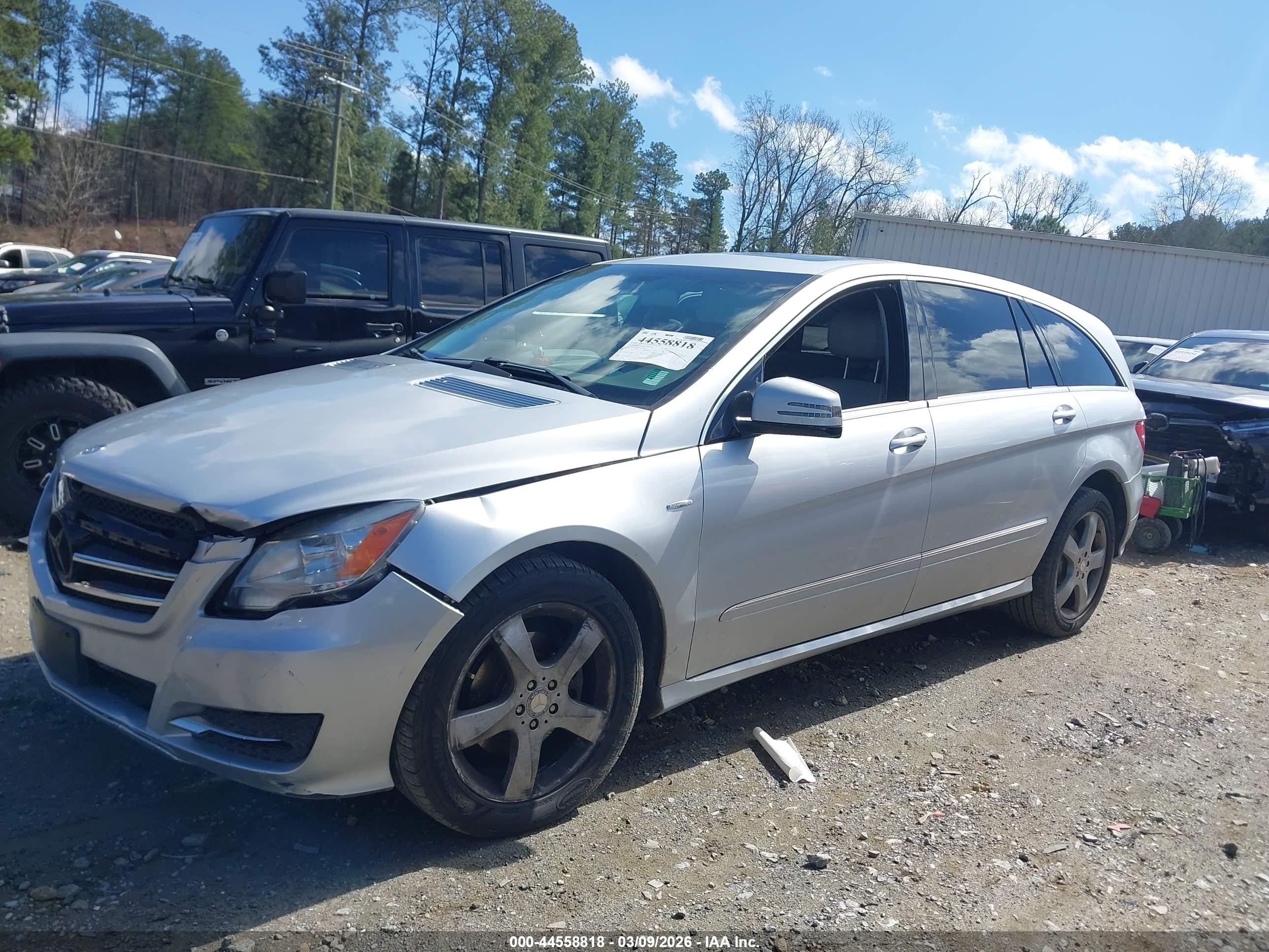 2012 Mercedes-benz R 350 4matic Silver vin: 4JGCB5HE0CA139852